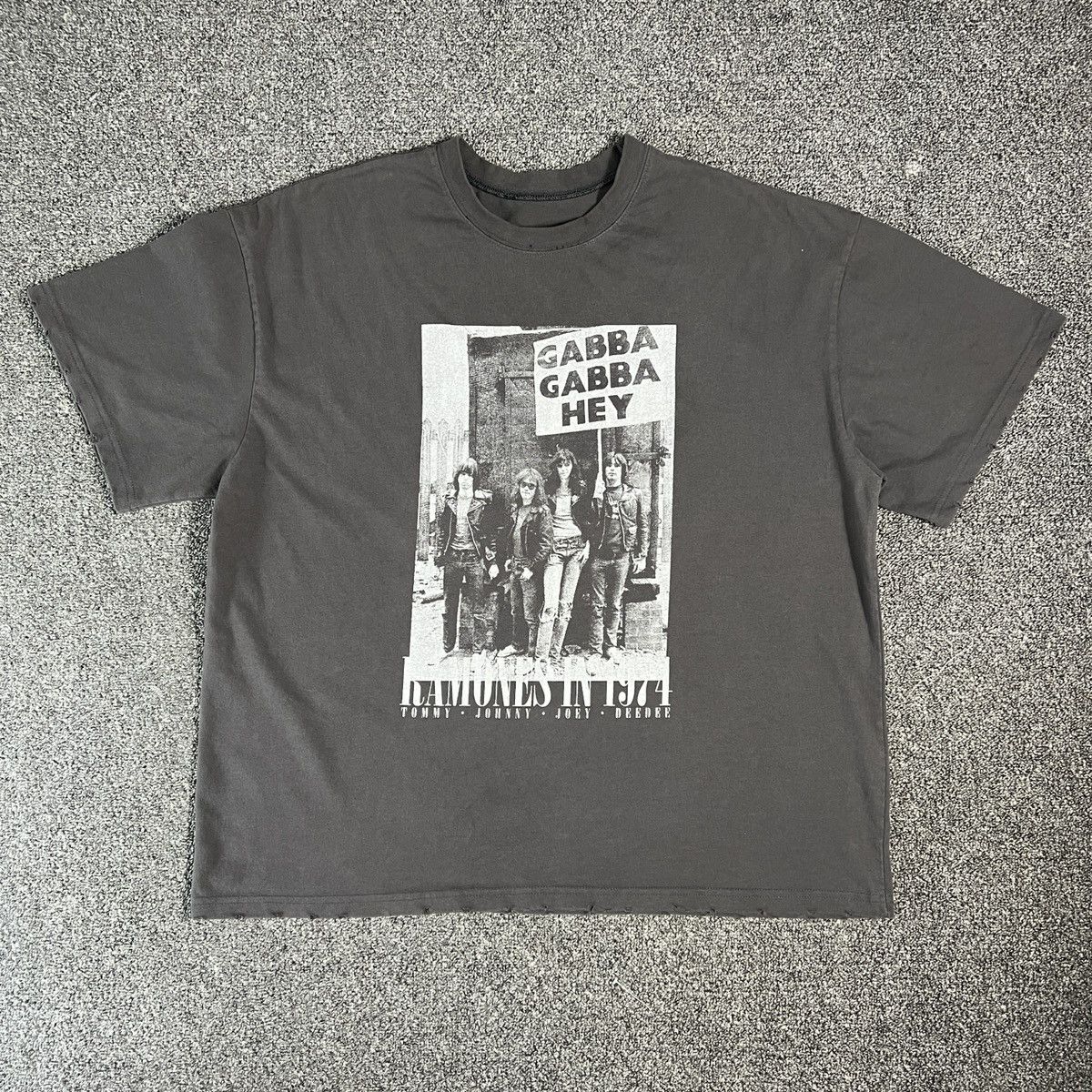 Band Tees × Vintage Vintage Ramones Oversized Distressed Style Tee Size US L / EU 52-54 / 3 - 1 Thumbnail