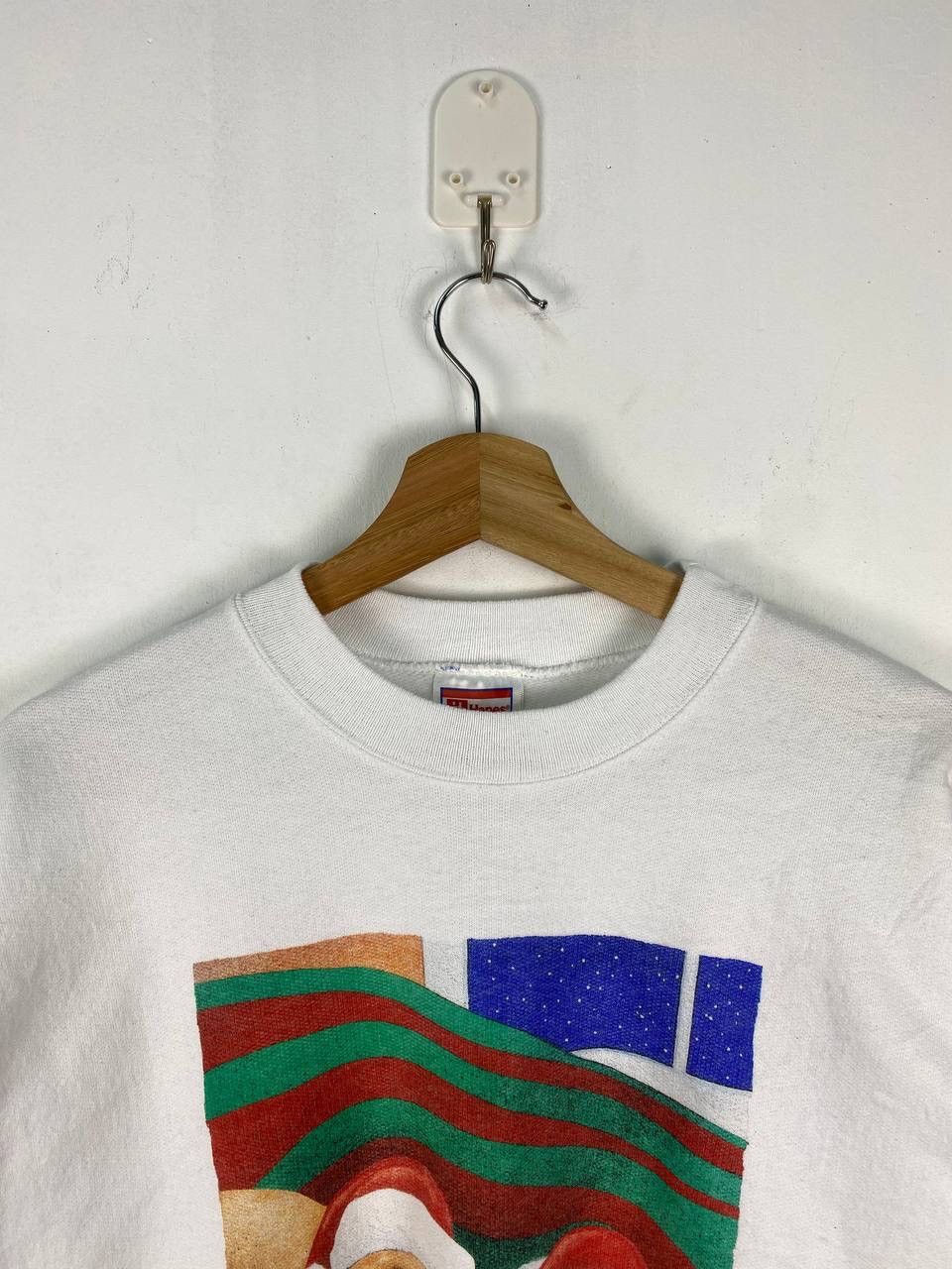 Hanes Vintage 90s Cat Dog Sweatshirt Will Bullas Size US XL / EU 56 / 4 - 2 Thumbnail