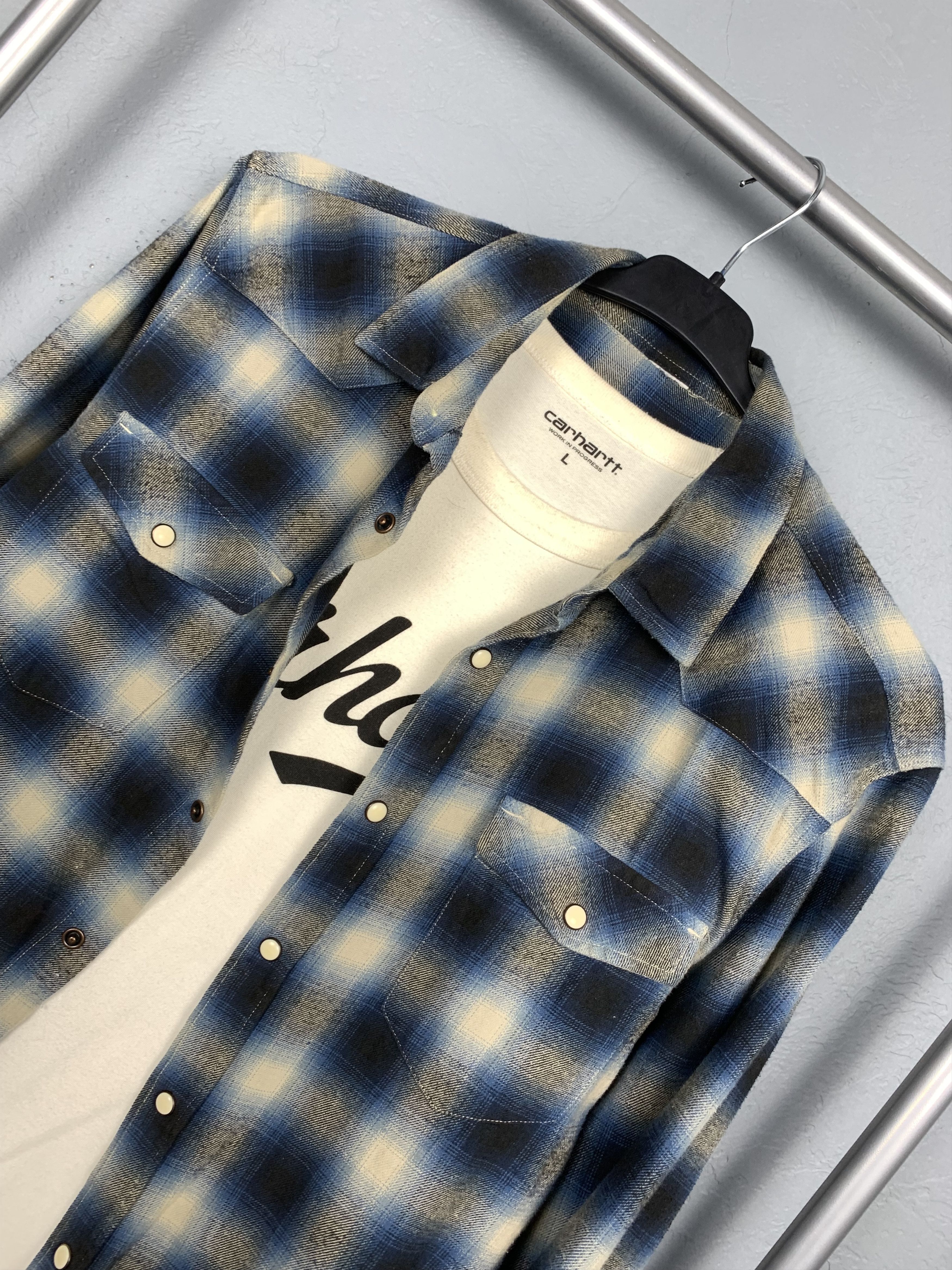 Flannel Vintage Flannel Plaid Shirt Travis style Size US L / EU 52-54 / 3 - 2 Thumbnail