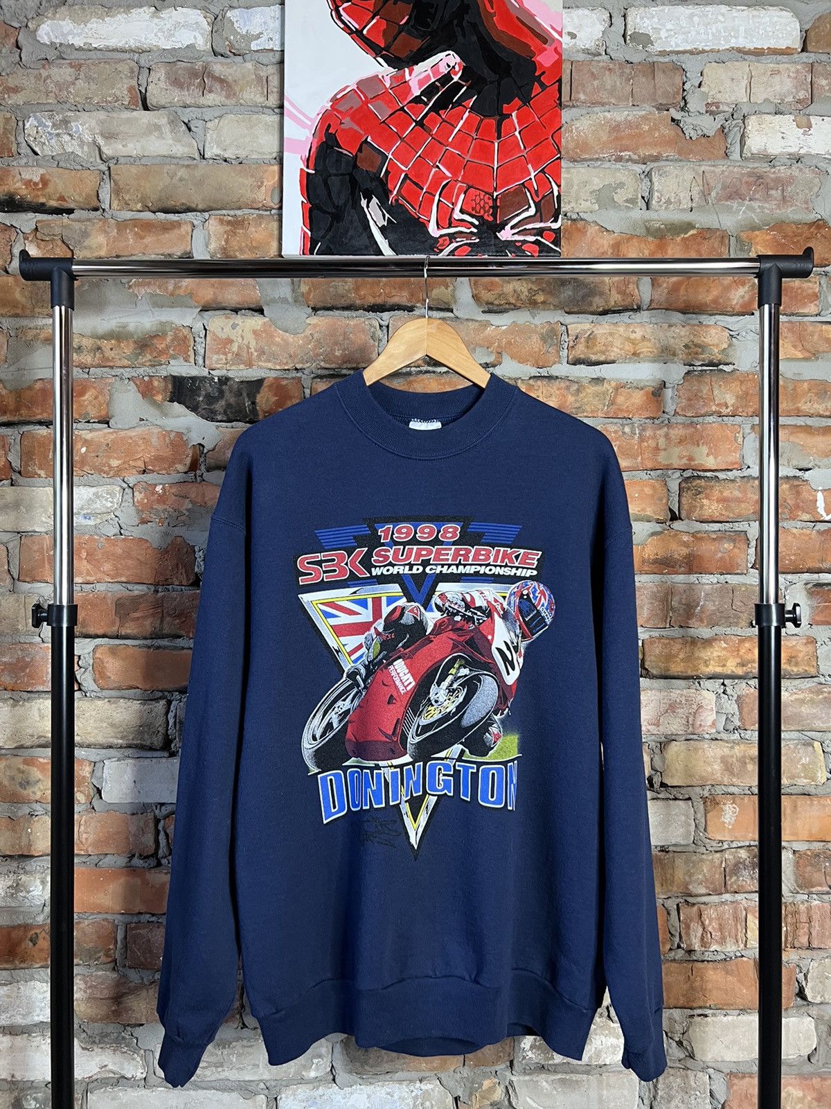 Vintage Vintage 1998 World Superbike Championship Donington Park Size US XL / EU 56 / 4 - 1 Thumbnail
