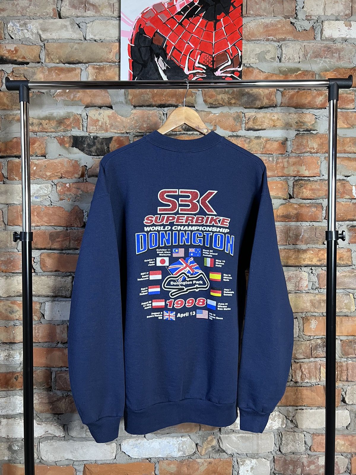 Vintage Vintage 1998 World Superbike Championship Donington Park Size US XL / EU 56 / 4 - 2 Thumbnail
