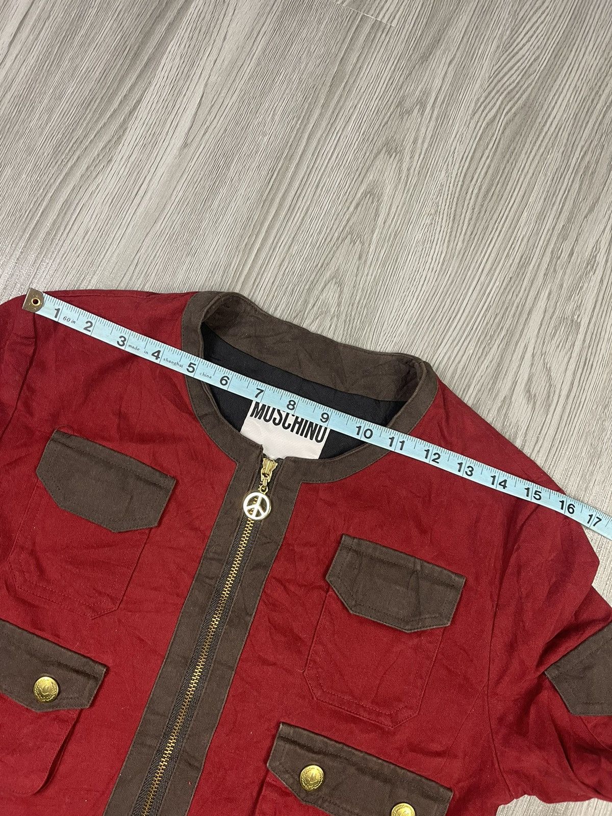 Moschino Moschino Multipocket Gold peace zipper Red Jacket Size S / US 4 / IT 40 - 8 Thumbnail