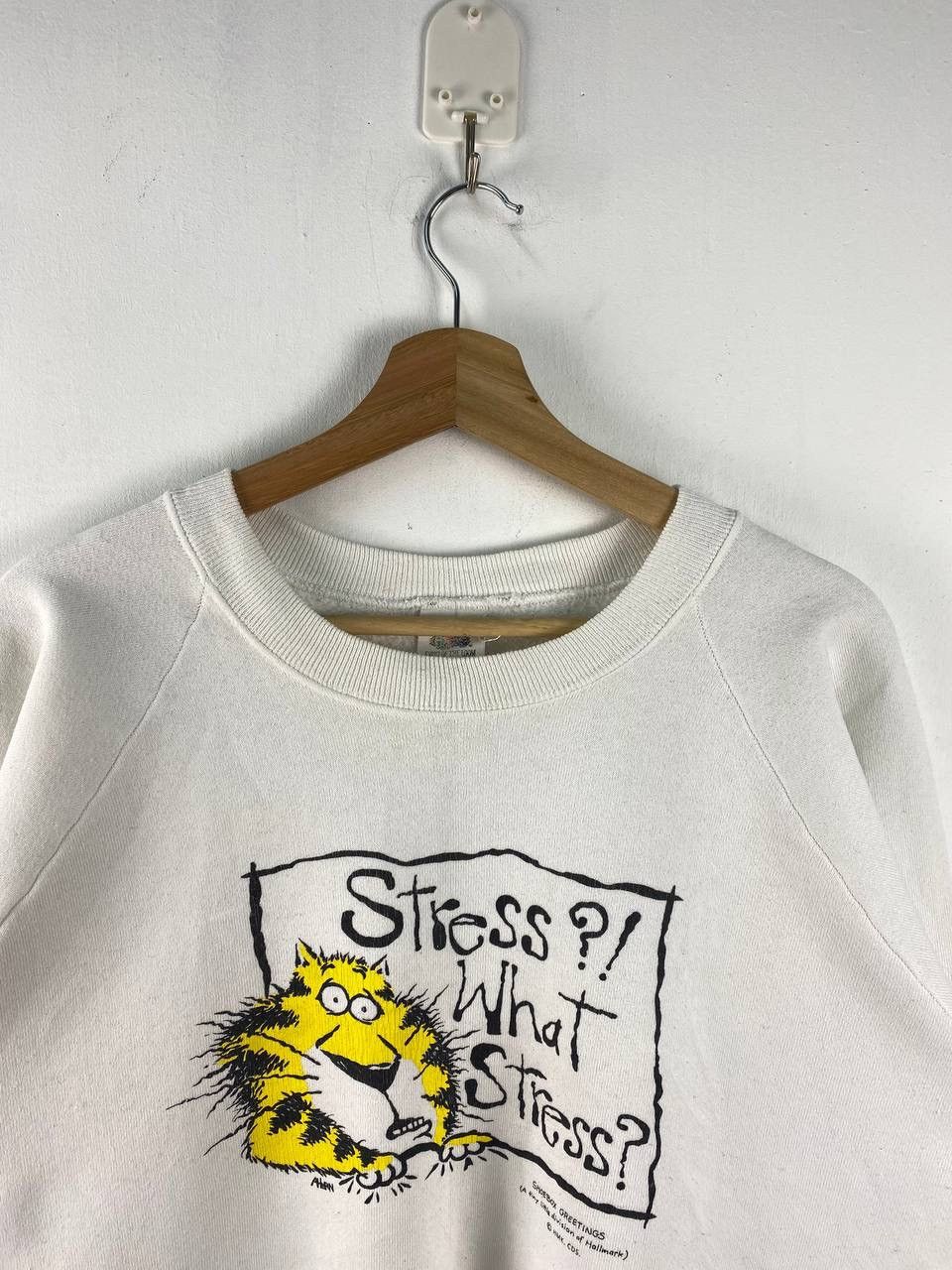 Fruit Of The Loom × Vintage Vintage 90s Sweatshirt Baggy Oversized Cartoon Printed Size US XL / EU 56 / 4 - 4 Thumbnail