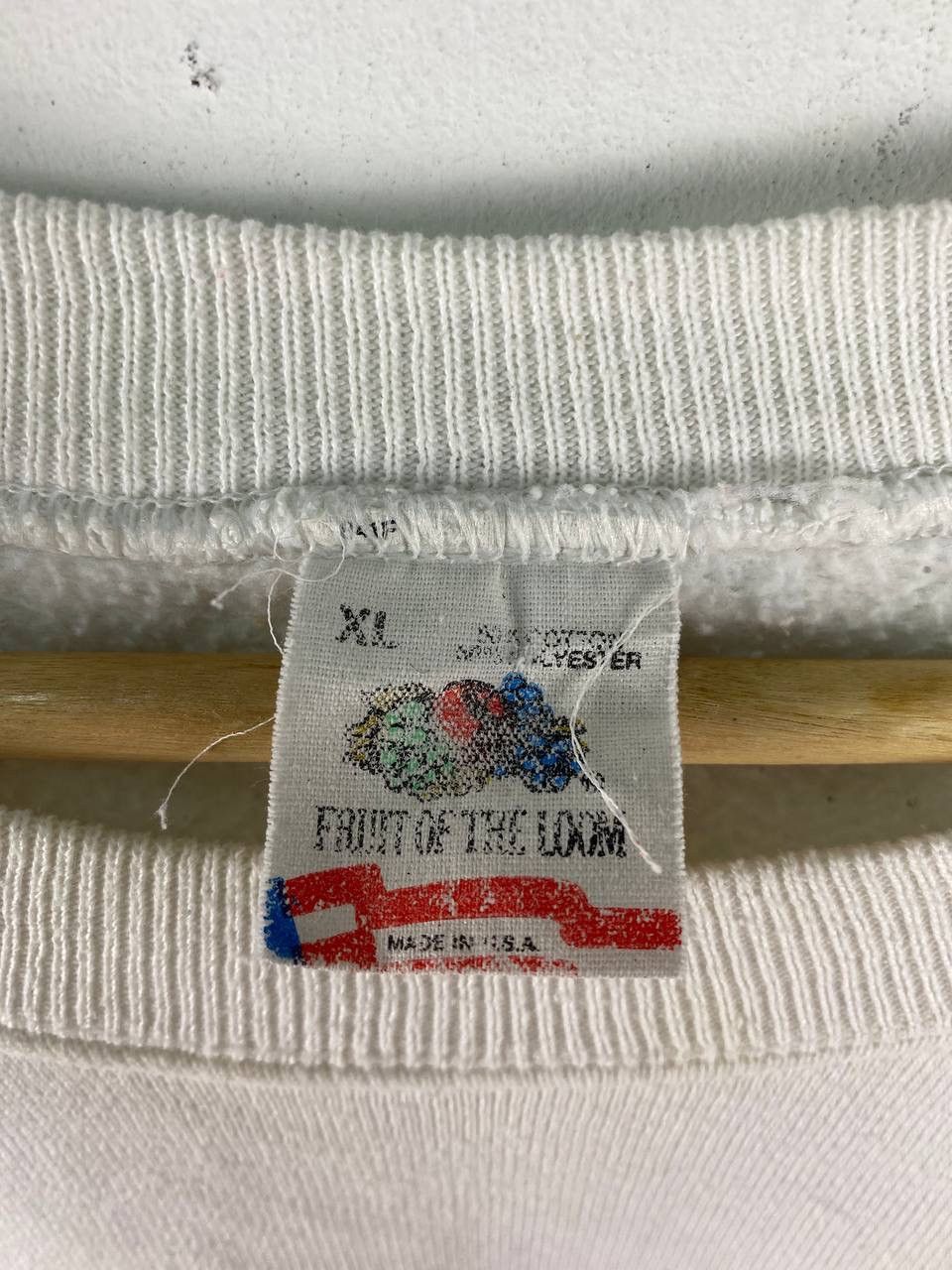 Fruit Of The Loom × Vintage Vintage 90s Sweatshirt Baggy Oversized Cartoon Printed Size US XL / EU 56 / 4 - 2 Thumbnail