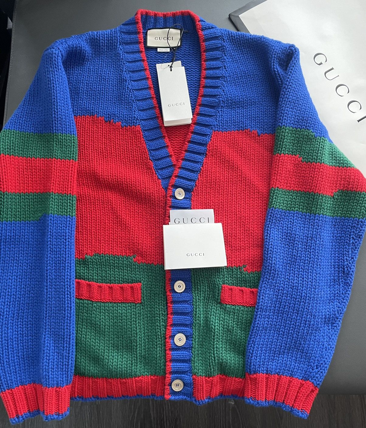Gucci SuperRunway $2,500 Brand NEW LimitedEdition Cardigan Sweater Size US L / EU 52-54 / 3 - 2 Thumbnail