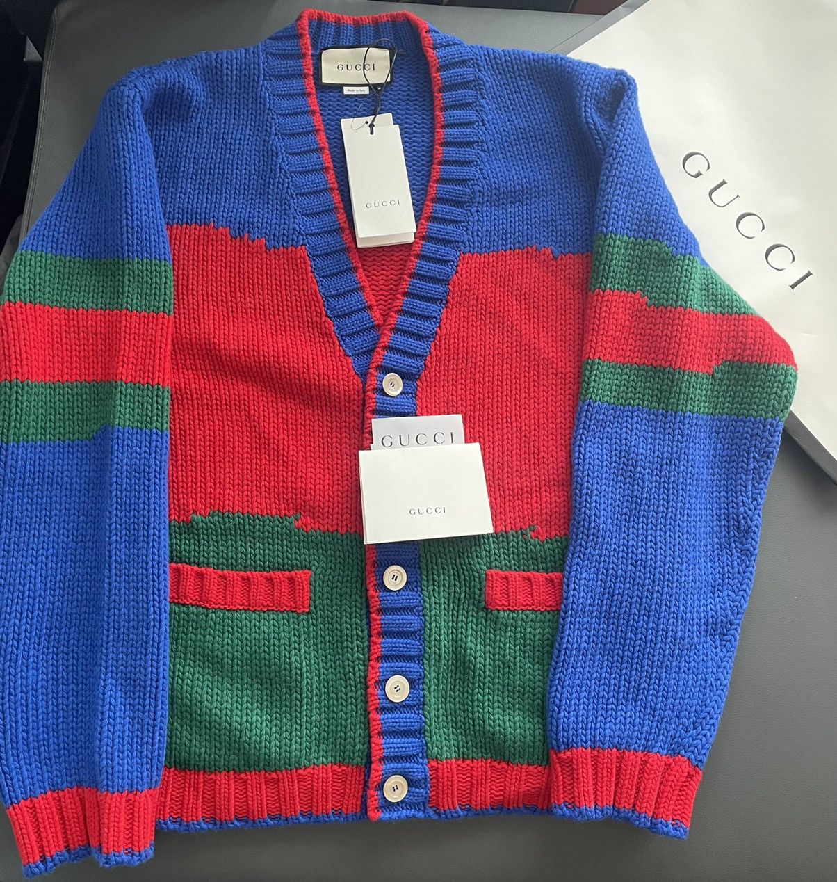 Gucci SuperRunway $2,500 Brand NEW LimitedEdition Cardigan Sweater Size US L / EU 52-54 / 3 - 13 Thumbnail