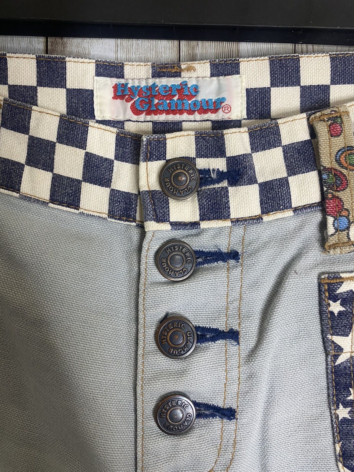 Hysteric Glamour × Vintage RARE Vintage Style Hysteric Glamour Star Jeans Size US 28 / EU 44 - 6 Thumbnail