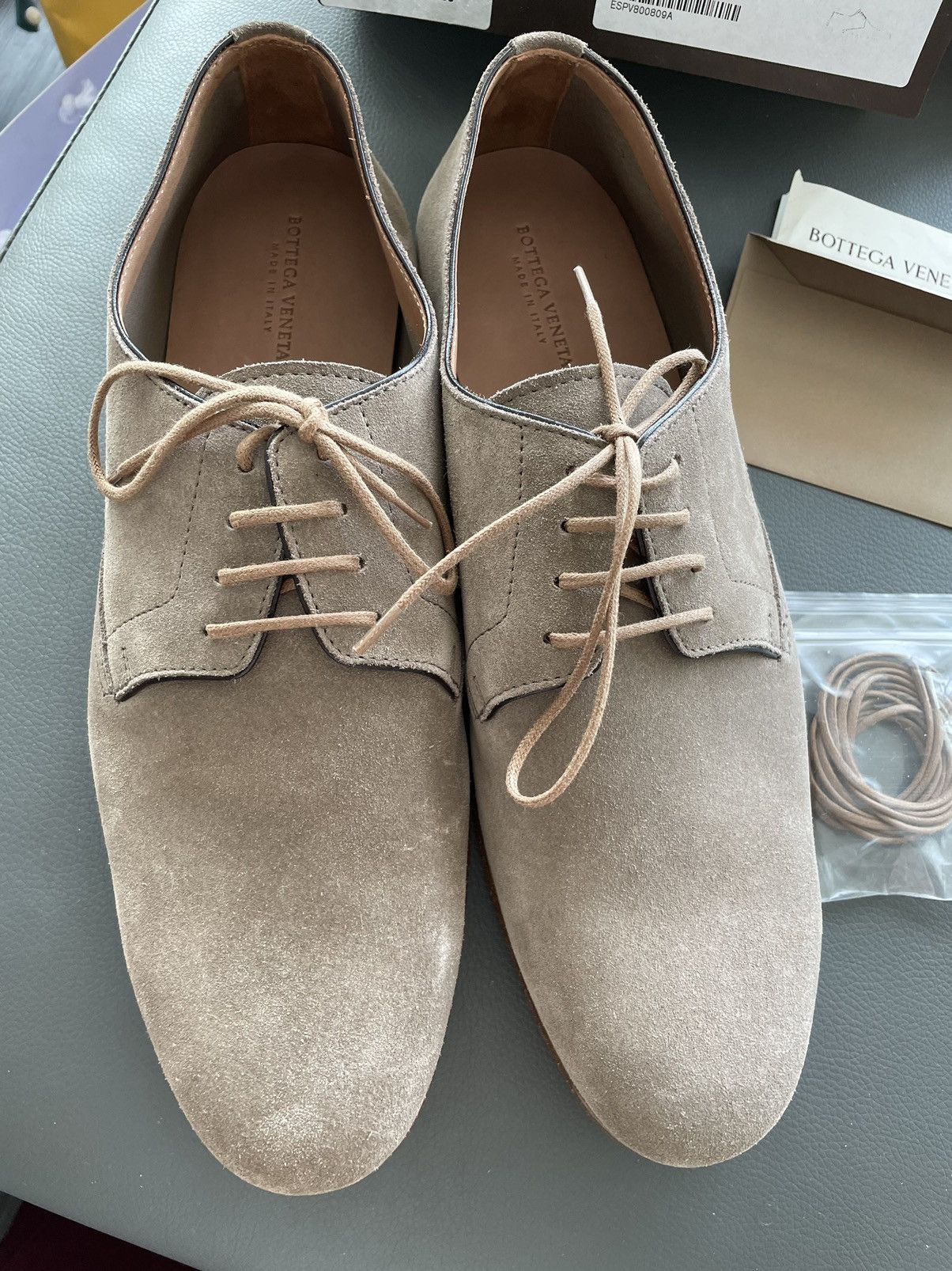 Bottega Veneta Brand New Runway Suede Leather Lace up Shoes Size US 10 / EU 43 - 6 Thumbnail