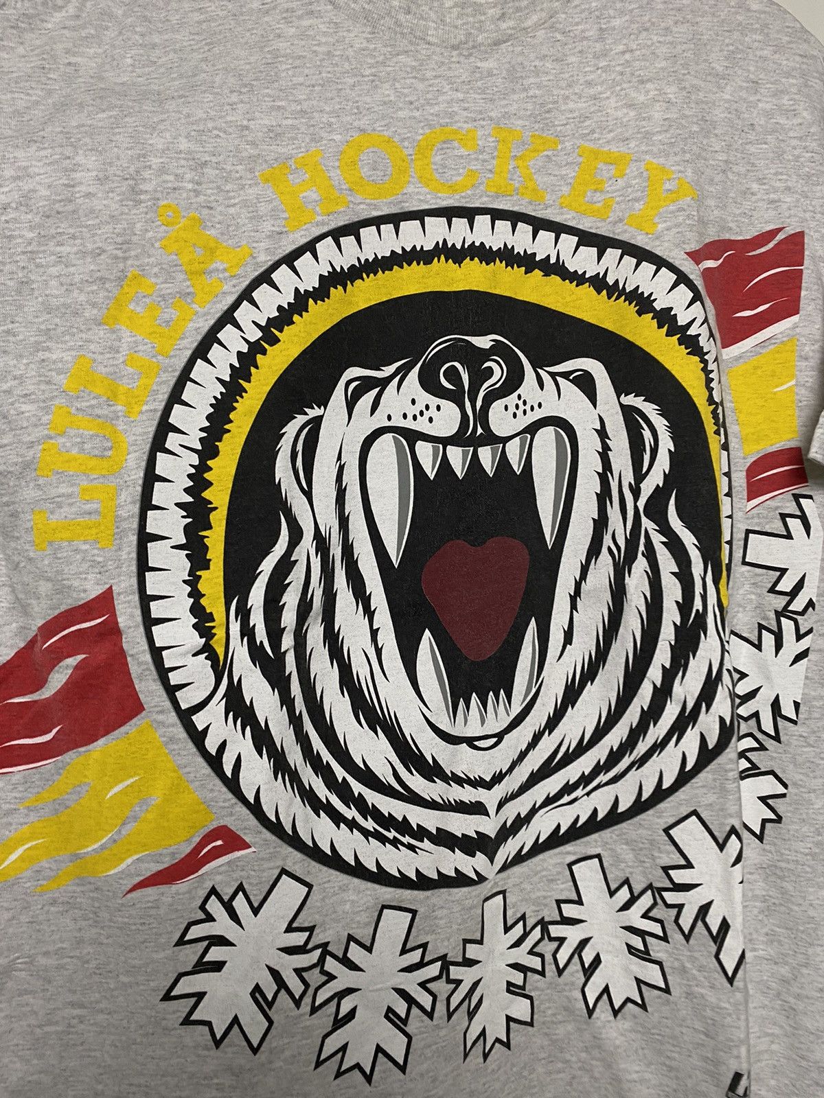 NHL × Starter × Vintage Starter NHL vintage grey T-shirt Lulea Hockey made in USA Size US L / EU 52-54 / 3 - 2 Thumbnail