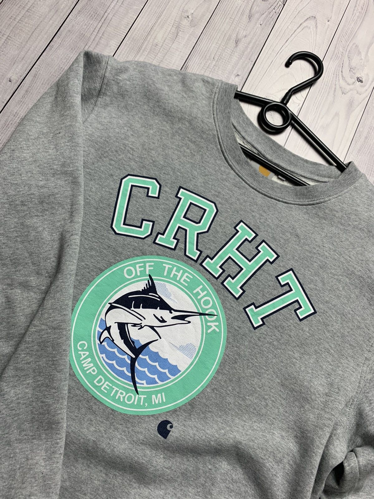 Carhartt Carhartt sweatshirt size M big logo Shark Size US M / EU 48-50 / 2 - 2 Thumbnail