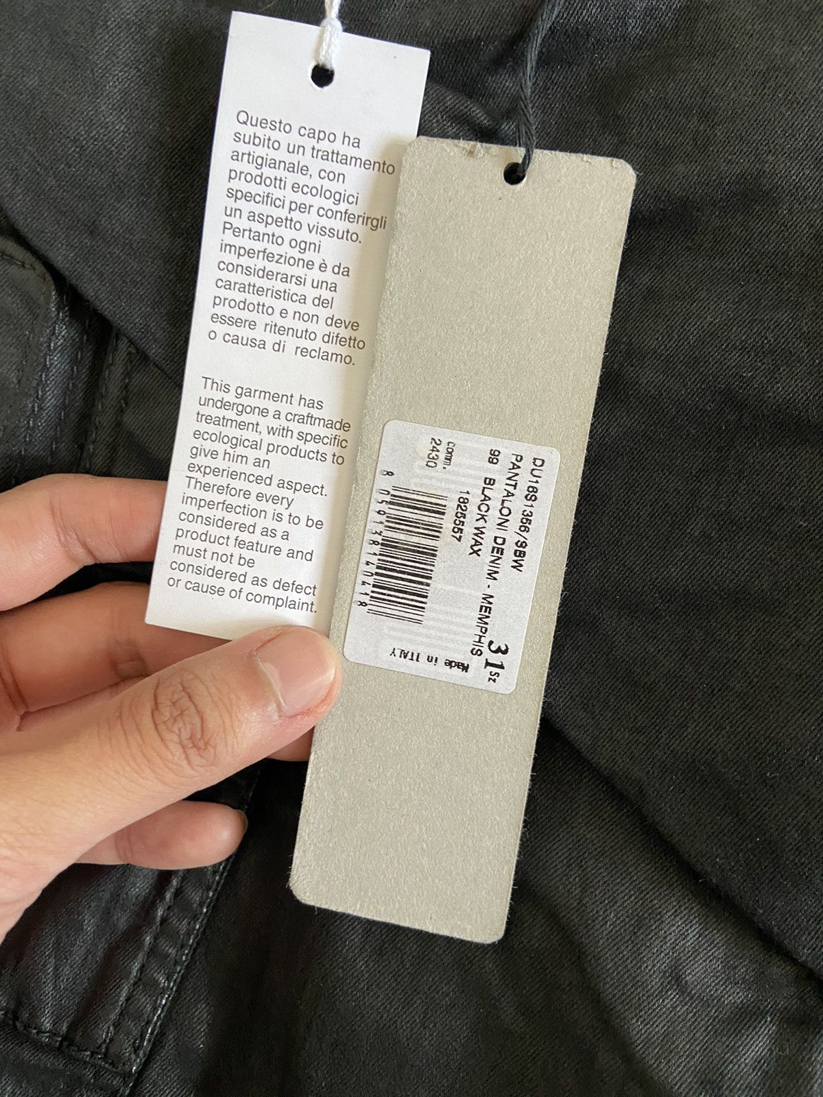Rick Owens Drkshdw 16ss Black Wax Memphis Cut Denim Jeans Trousers Size US 30 / EU 46 - 4 Thumbnail