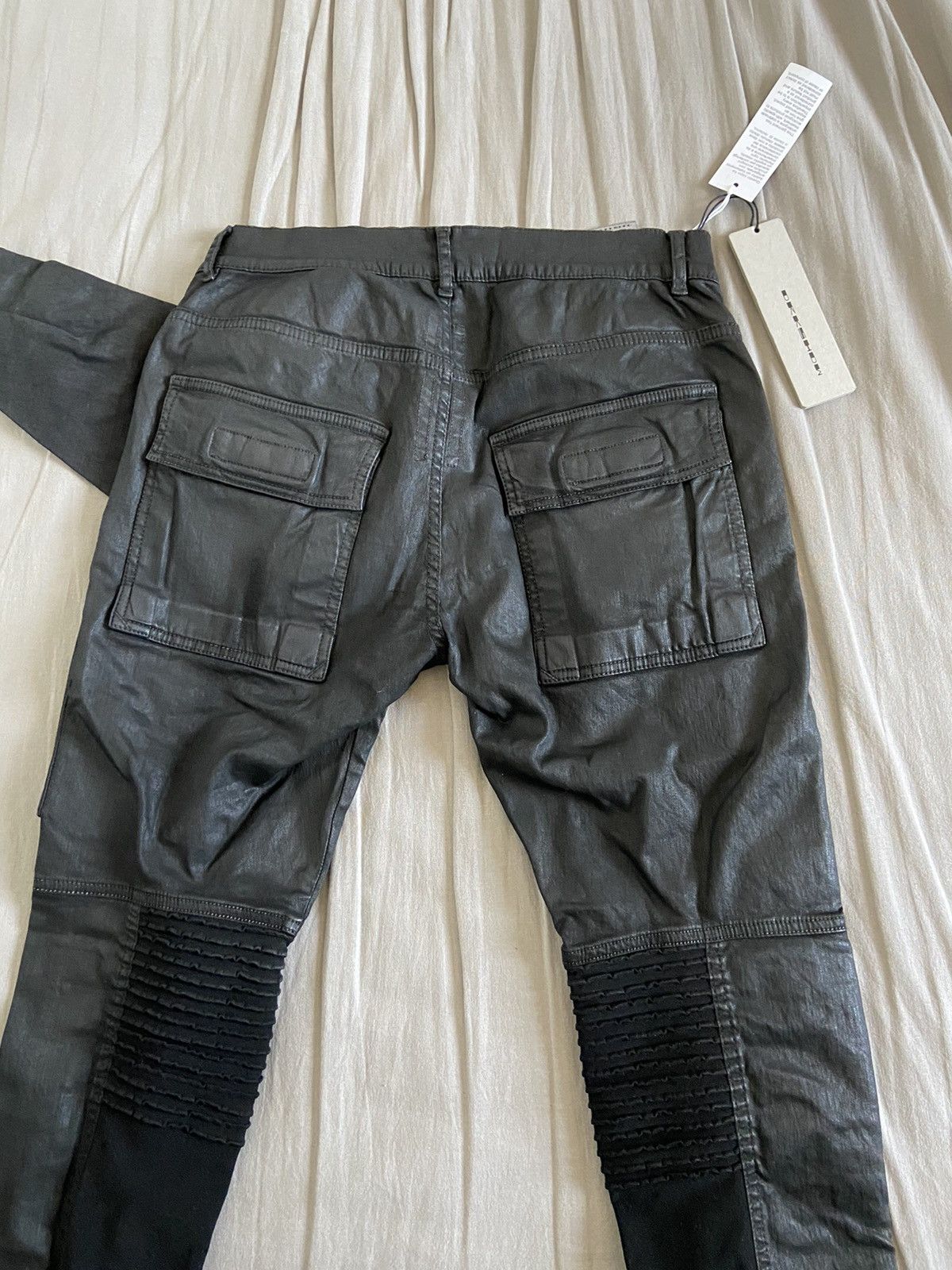 Rick Owens Drkshdw 16ss Black Wax Memphis Cut Denim Jeans Trousers Size US 30 / EU 46 - 5 Thumbnail