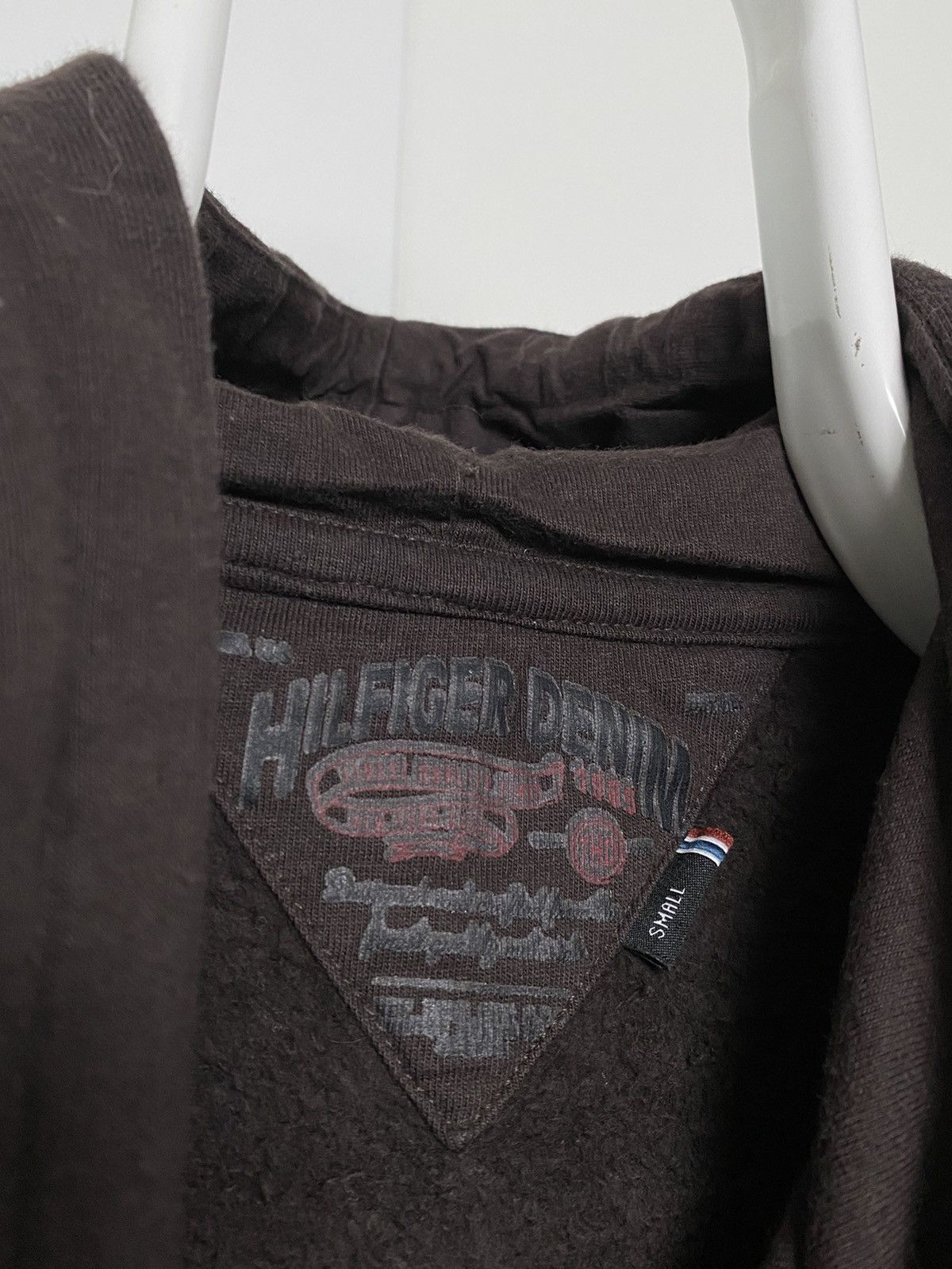 Tommy Hilfiger × Vintage Tommy Hilfiger vintage brown hoodie Racing Size US S / EU 44-46 / 1 - 7 Thumbnail