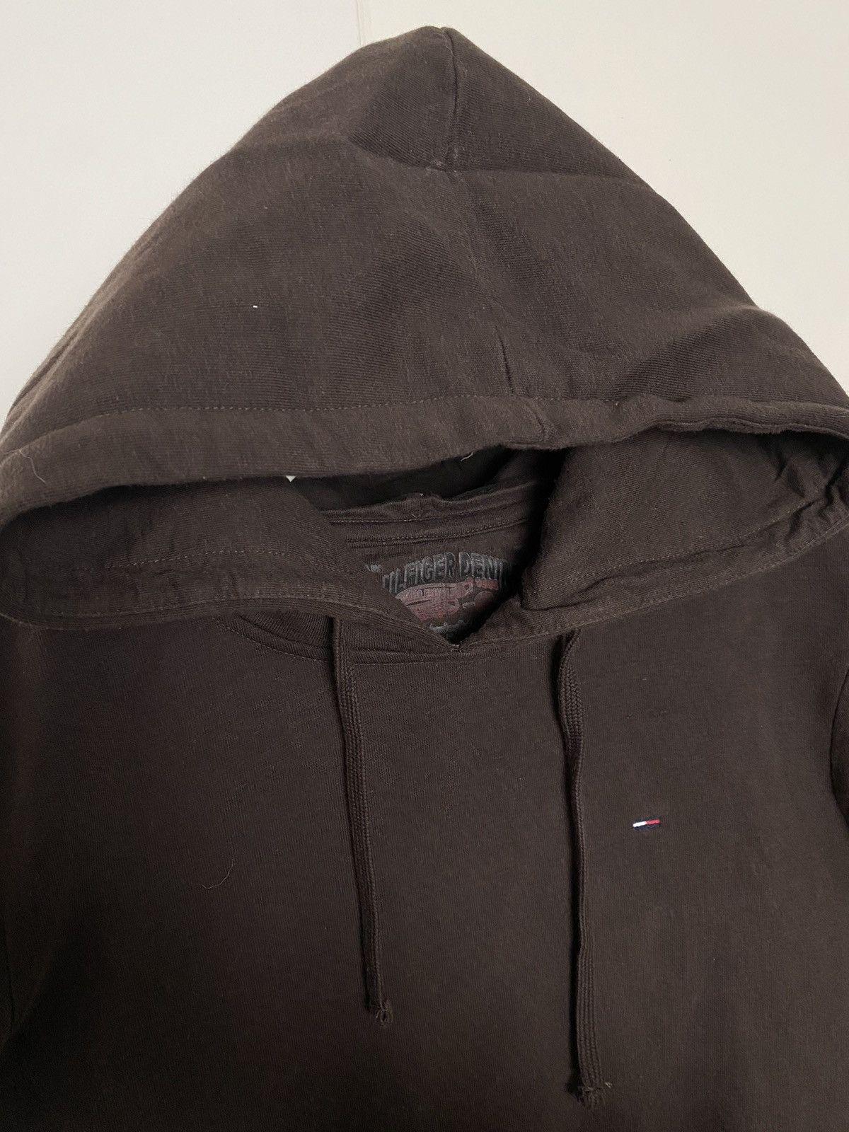 Tommy Hilfiger × Vintage Tommy Hilfiger vintage brown hoodie Racing Size US S / EU 44-46 / 1 - 5 Thumbnail