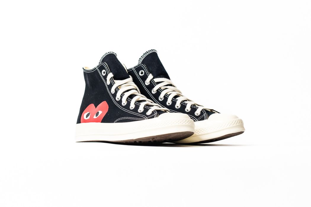 Converse Converse x CDG Black HiTop Grailed