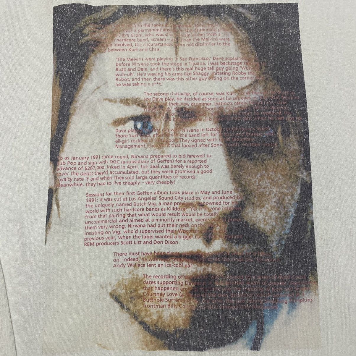 Nirvana Vintage Kurt Cobain Shirt Longsleeve Biography Size US L / EU 52-54 / 3 - 16 Thumbnail