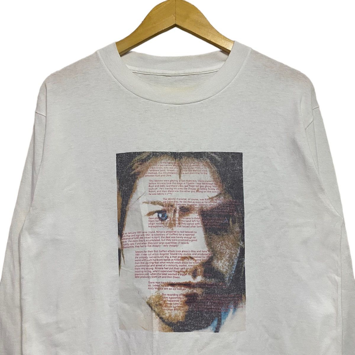 Nirvana Vintage Kurt Cobain Shirt Longsleeve Biography Size US L / EU 52-54 / 3 - 1 Thumbnail