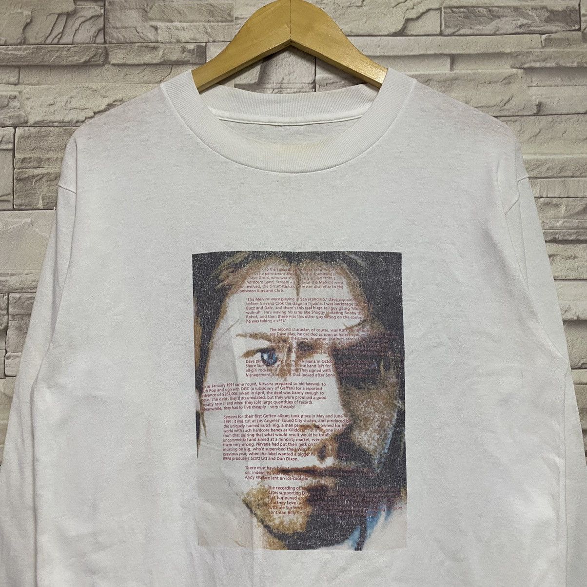 Nirvana Vintage Kurt Cobain Shirt Longsleeve Biography Size US L / EU 52-54 / 3 - 21 Thumbnail