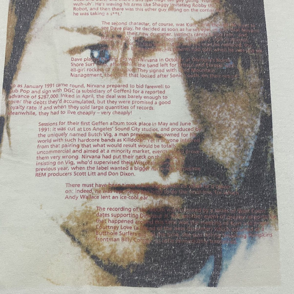 Nirvana Vintage Kurt Cobain Shirt Longsleeve Biography Size US L / EU 52-54 / 3 - 18 Thumbnail