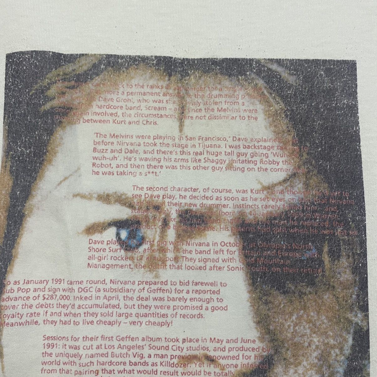 Nirvana Vintage Kurt Cobain Shirt Longsleeve Biography Size US L / EU 52-54 / 3 - 17 Thumbnail