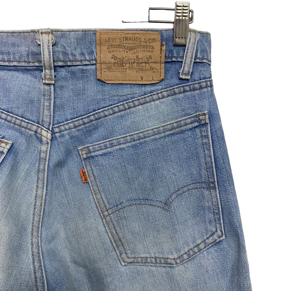 Levi's Vintage 80s Levis 505 Orangetab Overwashed Jeans Button 8 Size US 31 - 1 Thumbnail