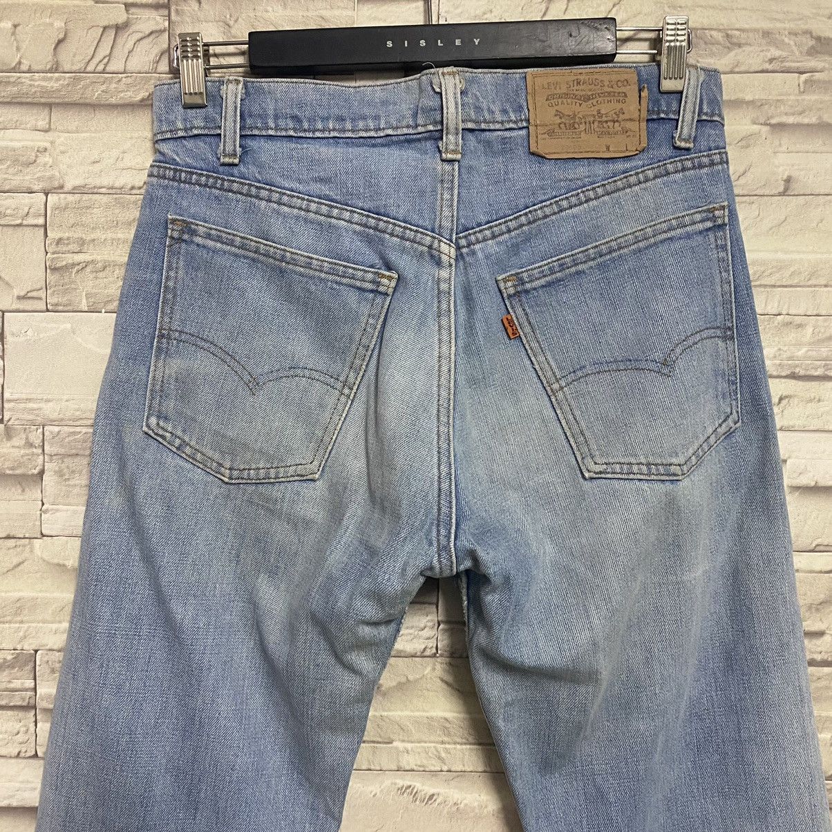 Levi's Vintage 80s Levis 505 Orangetab Overwashed Jeans Button 8 Size US 31 - 11 Thumbnail