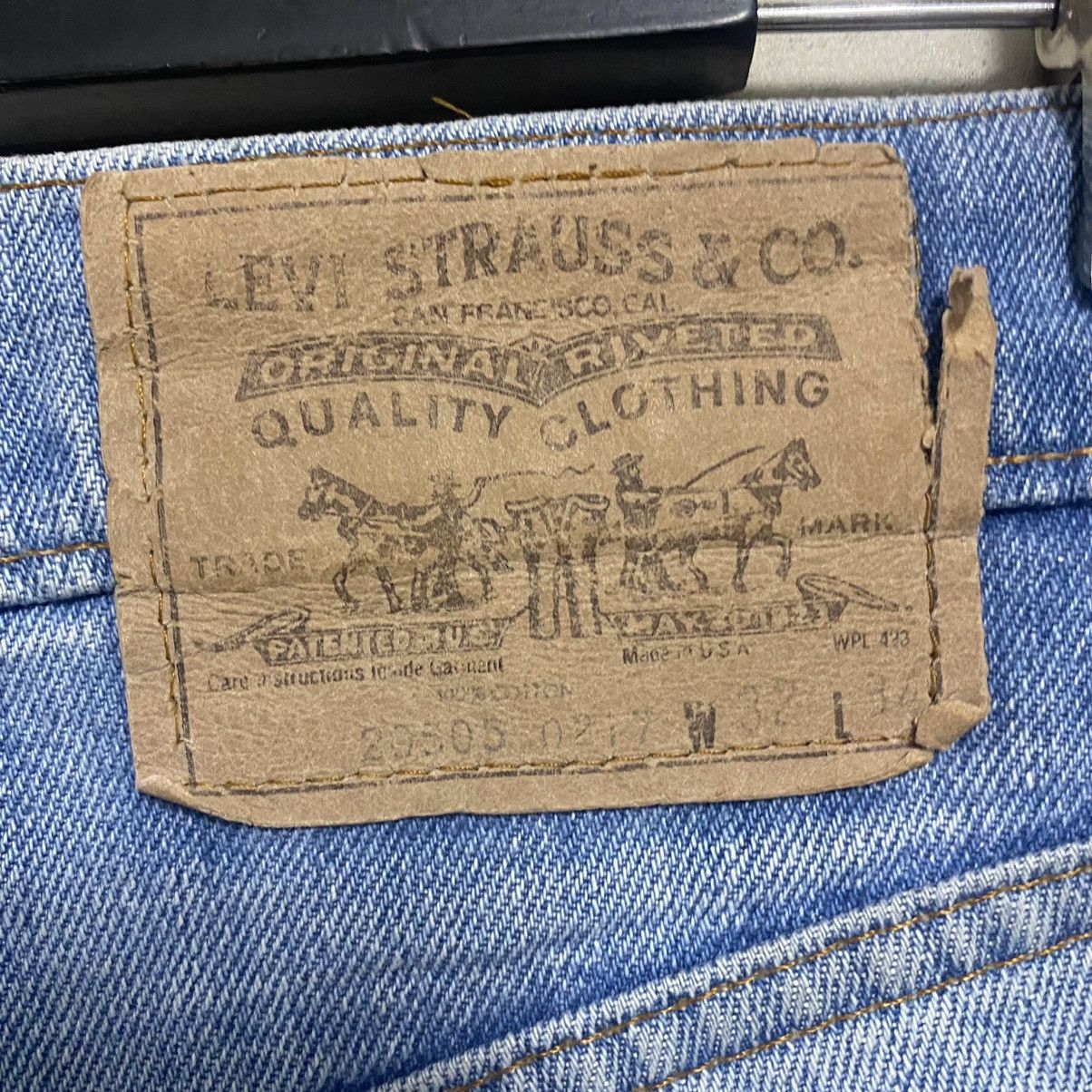 Levi's Vintage 80s Levis 505 Orangetab Overwashed Jeans Button 8 Size US 31 - 15 Thumbnail
