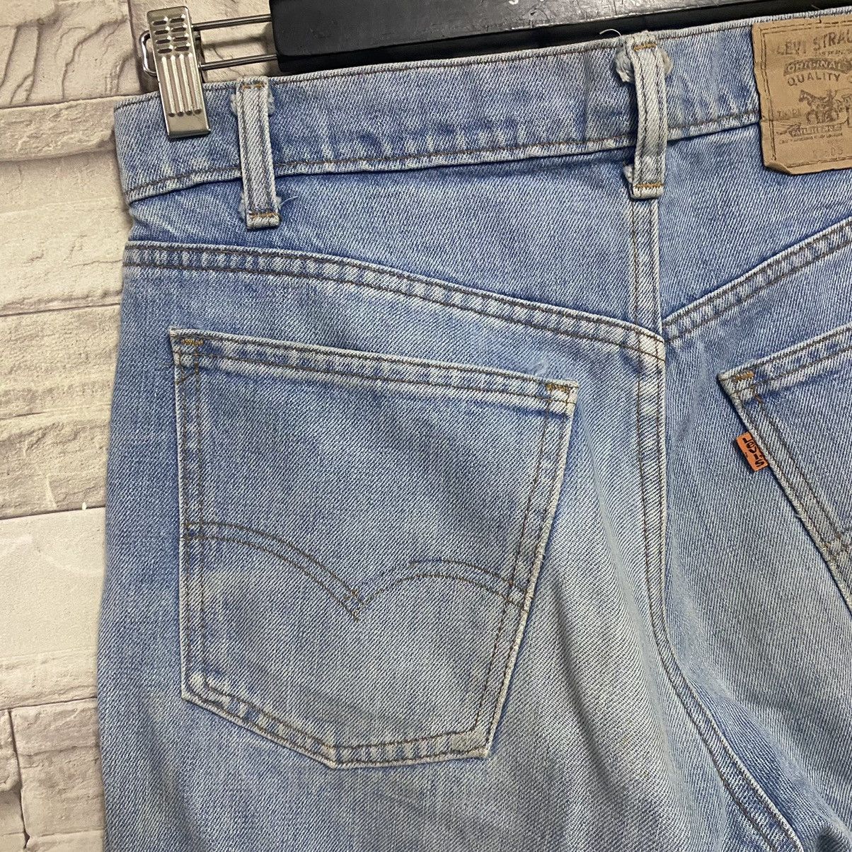 Levi's Vintage 80s Levis 505 Orangetab Overwashed Jeans Button 8 Size US 31 - 14 Thumbnail