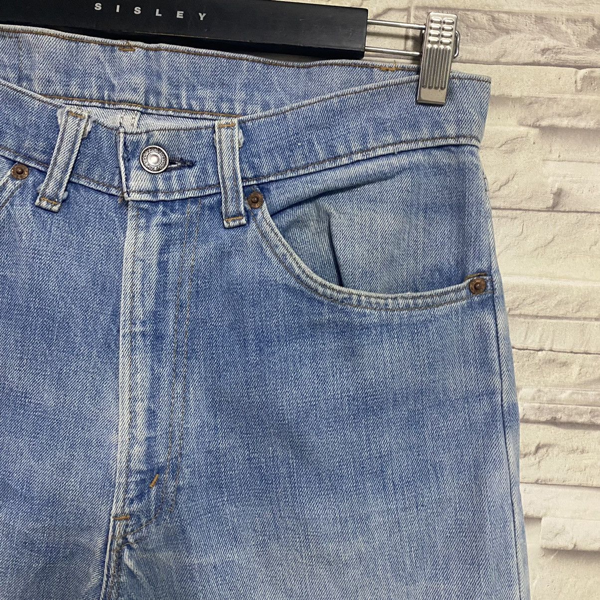 Levi's Vintage 80s Levis 505 Orangetab Overwashed Jeans Button 8 Size US 31 - 9 Thumbnail