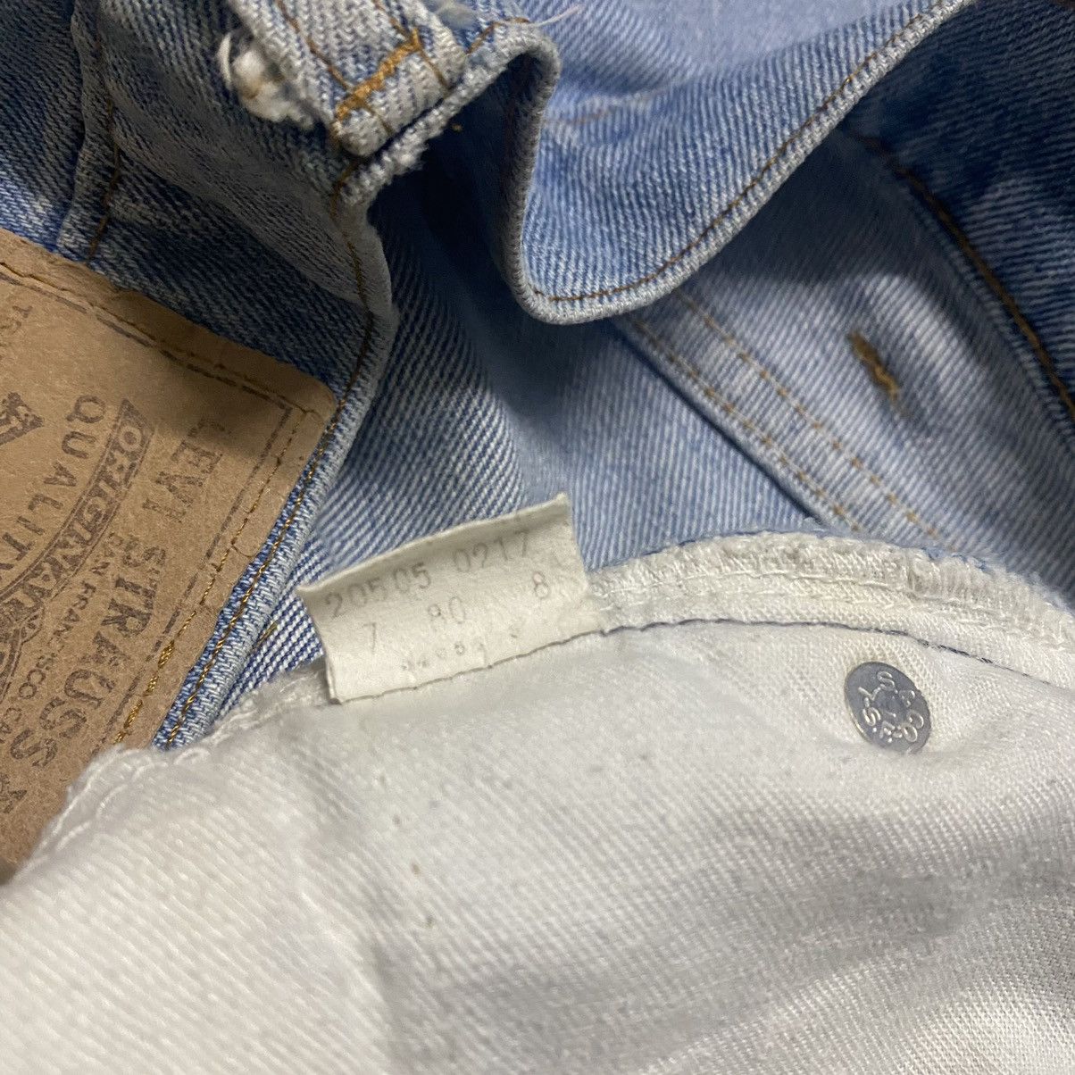 Levi's Vintage 80s Levis 505 Orangetab Overwashed Jeans Button 8 Size US 31 - 18 Thumbnail