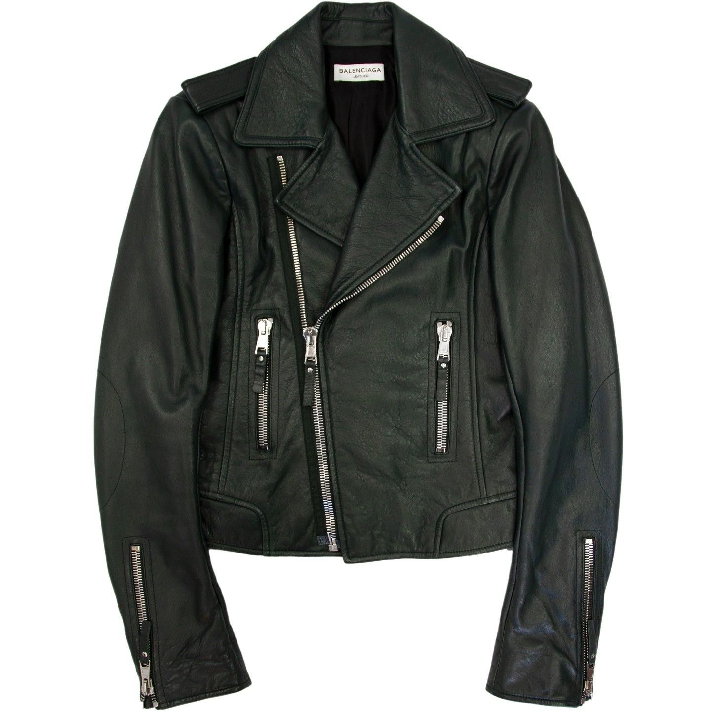 Balenciaga BALENCIAGA LEATHER BIKER JACKET Size S / US 4 / IT 40 - 3 Thumbnail