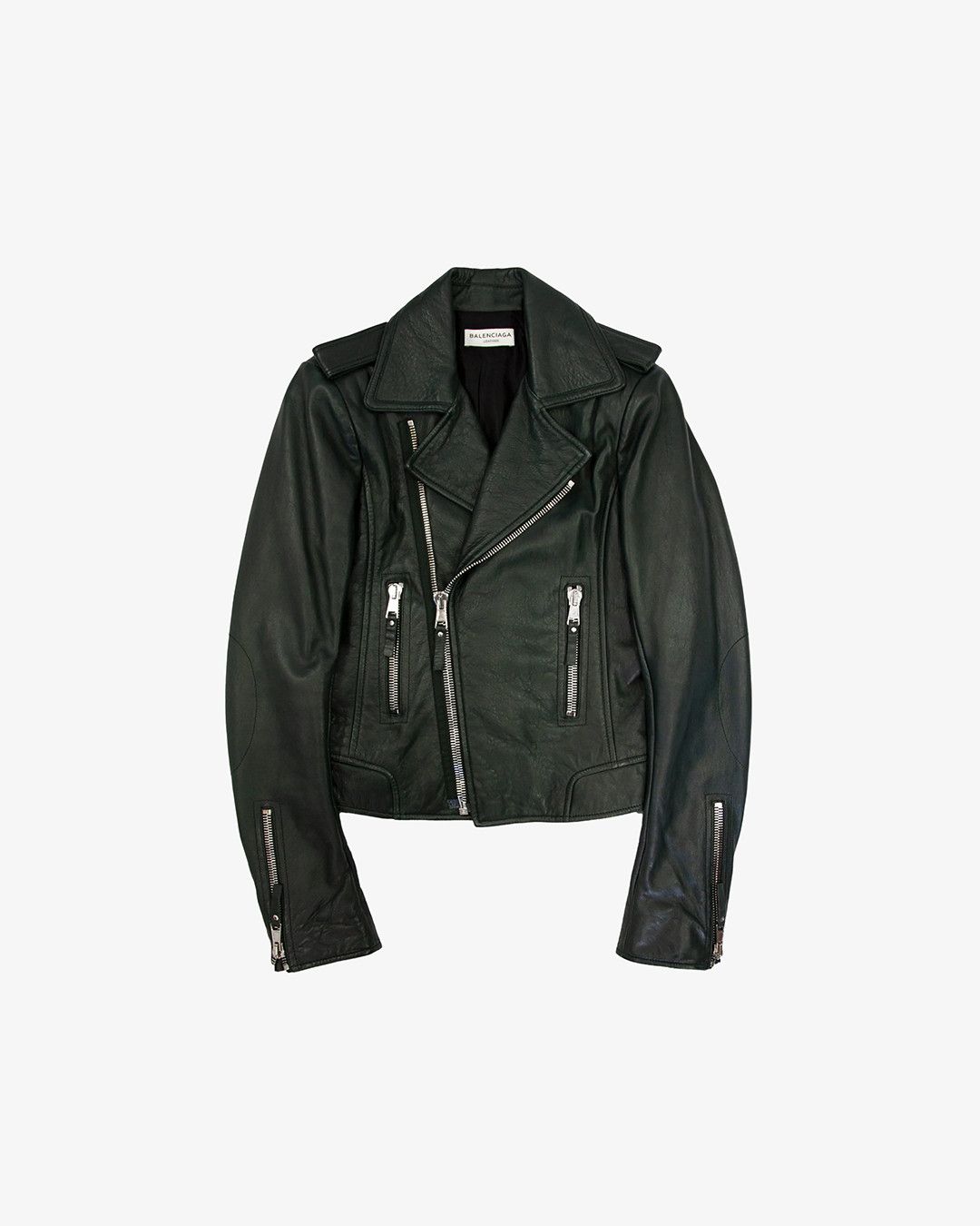 Balenciaga BALENCIAGA LEATHER BIKER JACKET Size S / US 4 / IT 40 - 1 Thumbnail