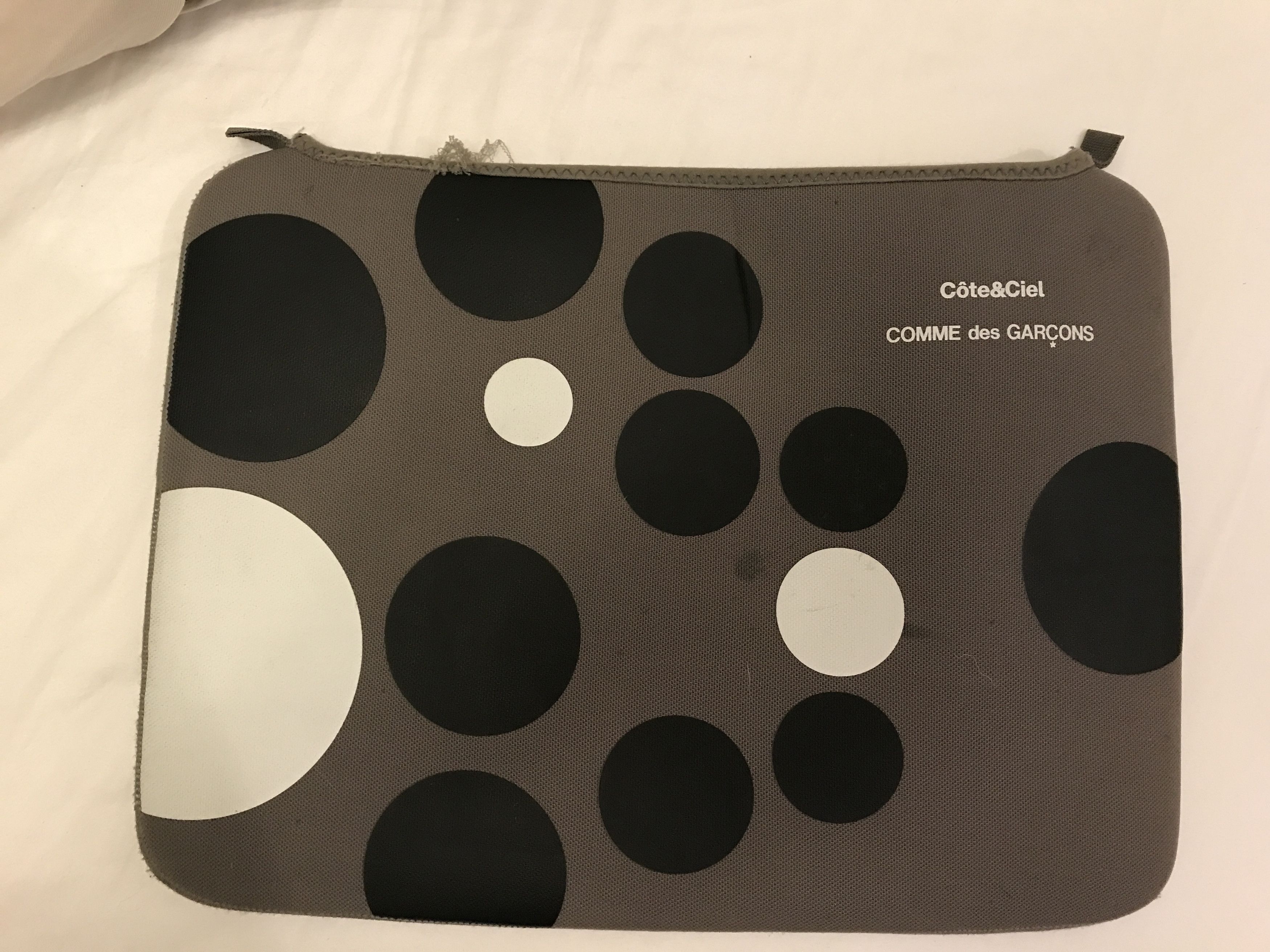 Comme des Garcons Cote Ciel Grey CDG 15 Laptop Case Grailed