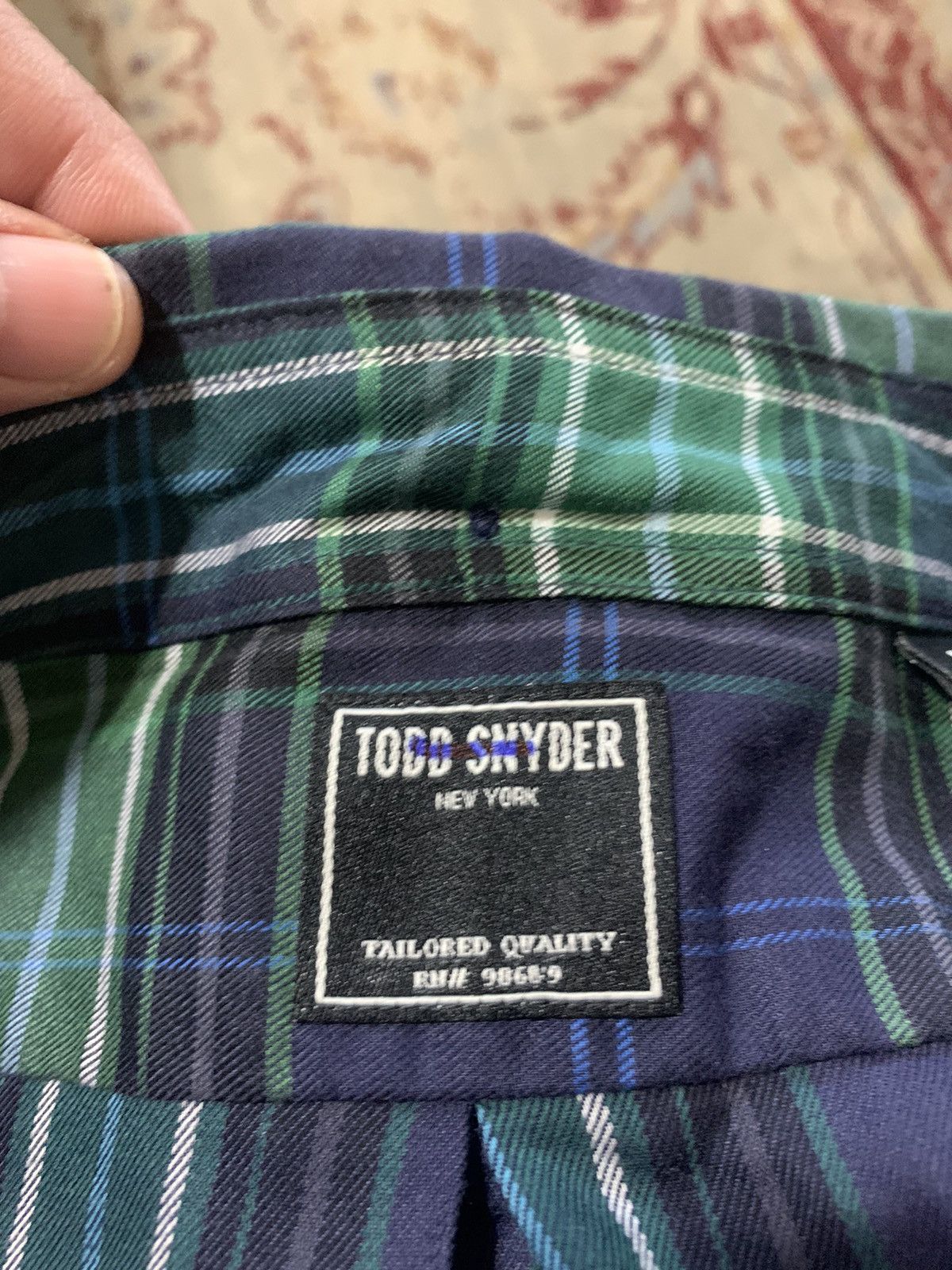 Todd Snyder One Pocket button Plaid Flannel shirt Size US M / EU 48-50 / 2 - 11 Thumbnail