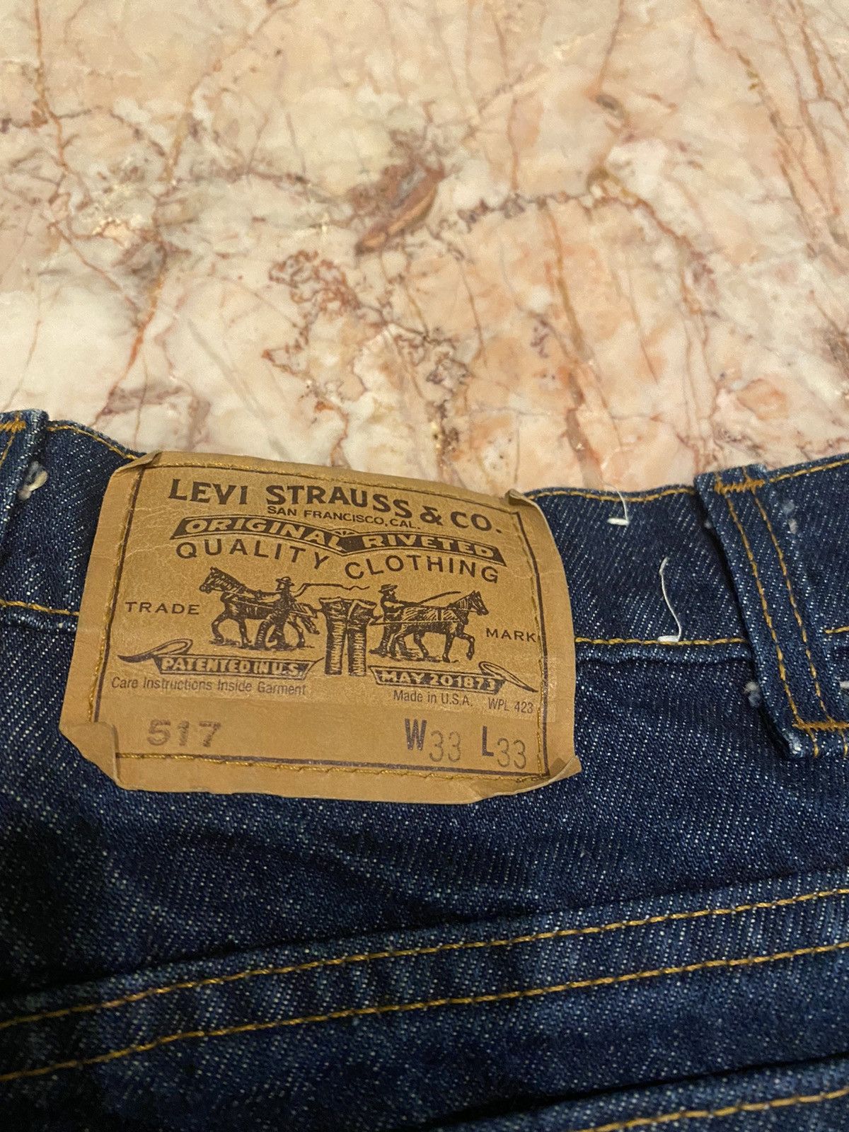 Levi's Blue vintage 80s 517 Levi’s Size US 32 / EU 48 - 3 Thumbnail