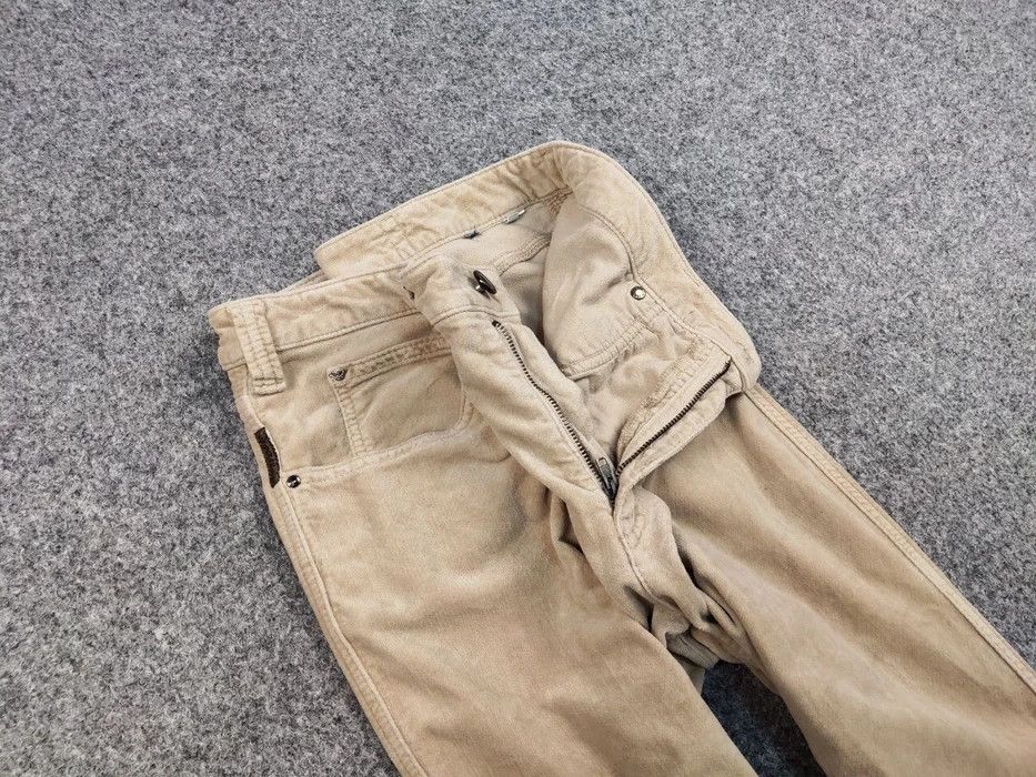 Armani Vintage 90's Armani Jeans Beige Velour Jeans Mens Pants Size US 31 - 8 Thumbnail