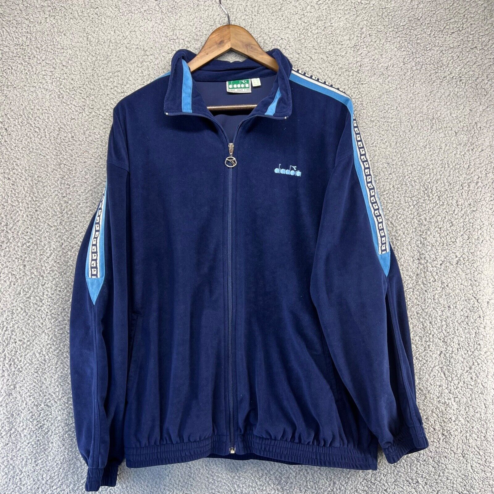 Diadora Vintage Diadora Track Jacket Adult 48 XL Extra Large Suede ...