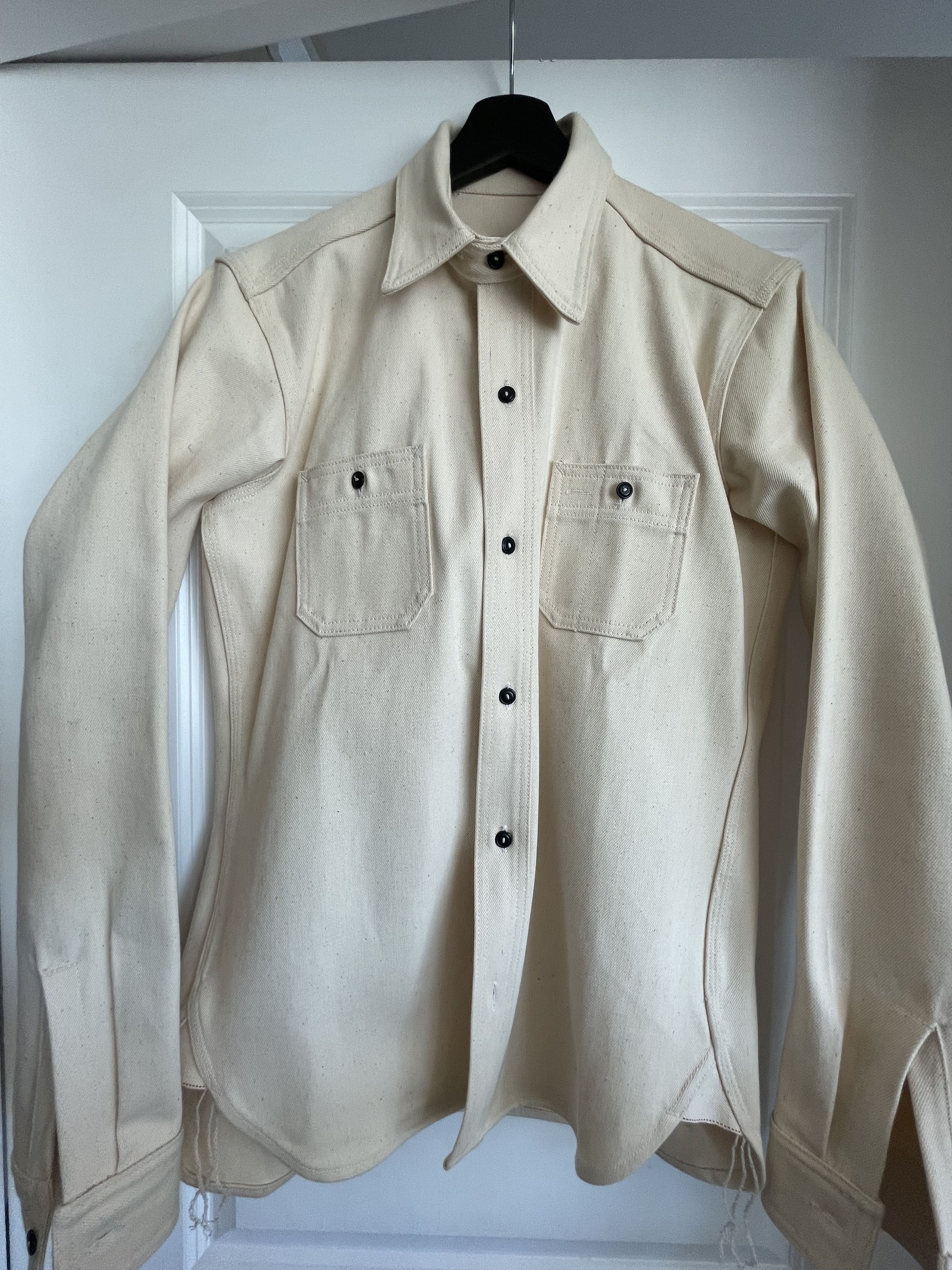 Natural Seed Cotton Classic Selvedge Denim Workshirt