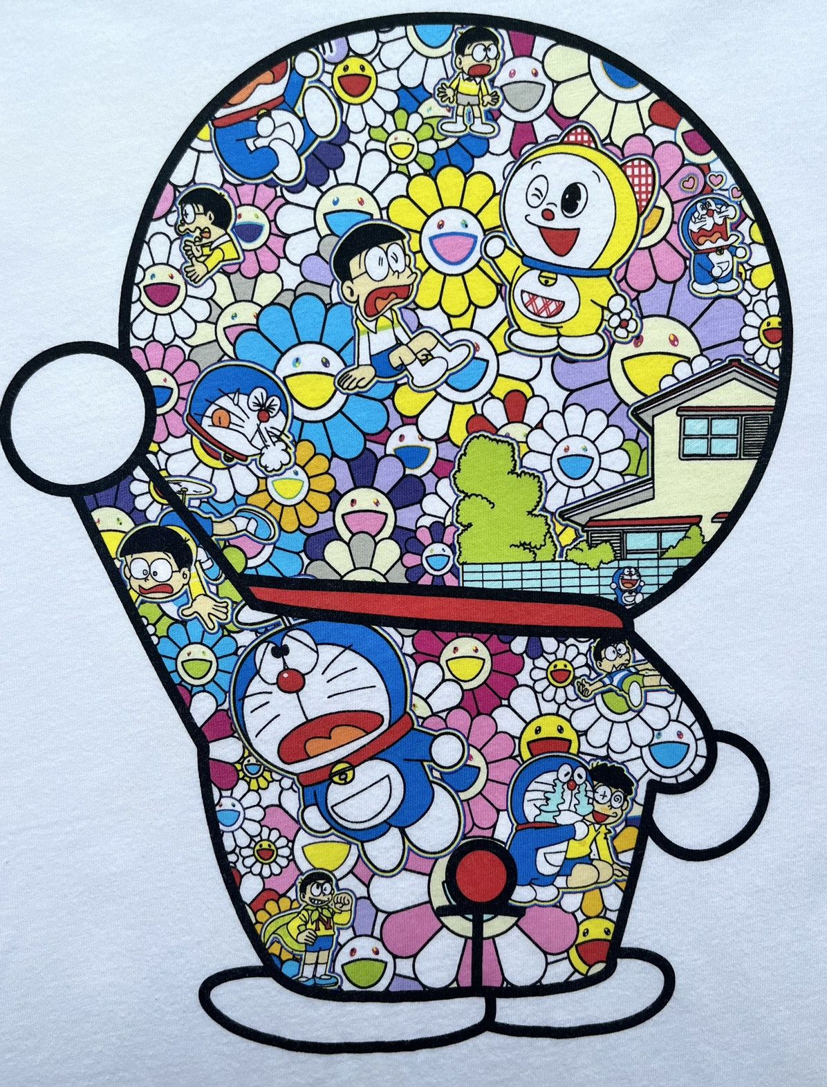 Anime TAKASHI MURAKAMI X DORAEMON RARE TEE💥 Size US XL / EU 56 / 4 - 3 Thumbnail