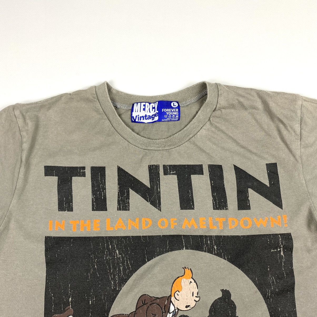 Cartoon Network 90’s Vintage Tin Tin T Shirt Cartoon Pictures Big Print Size US L / EU 52-54 / 3 - 4 Thumbnail