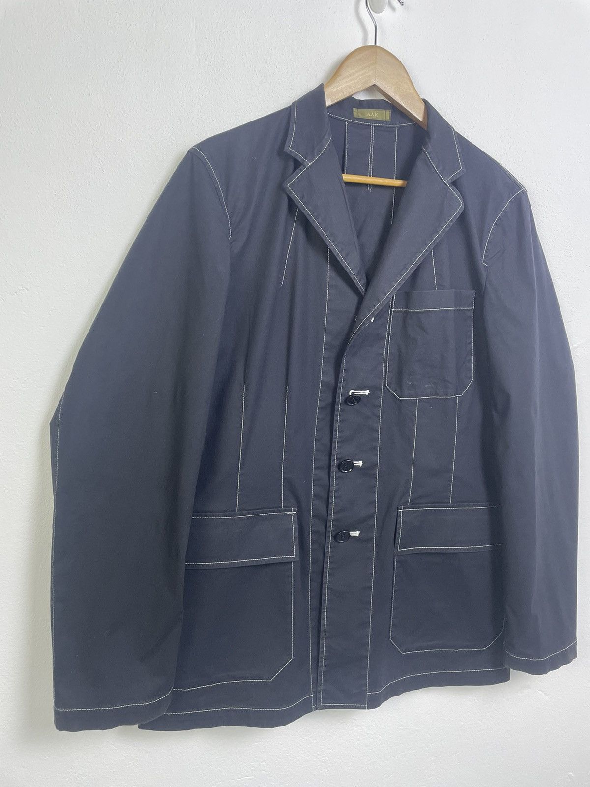 Yohji Yamamoto 🔥AAR Yohji Studio Design By Yohji Yamamoto Blazer Jacket Size US XL / EU 56 / 4 - 11 Thumbnail