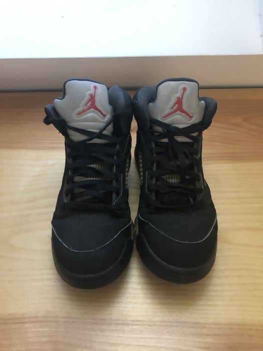 jordan 5 black metallic size 12