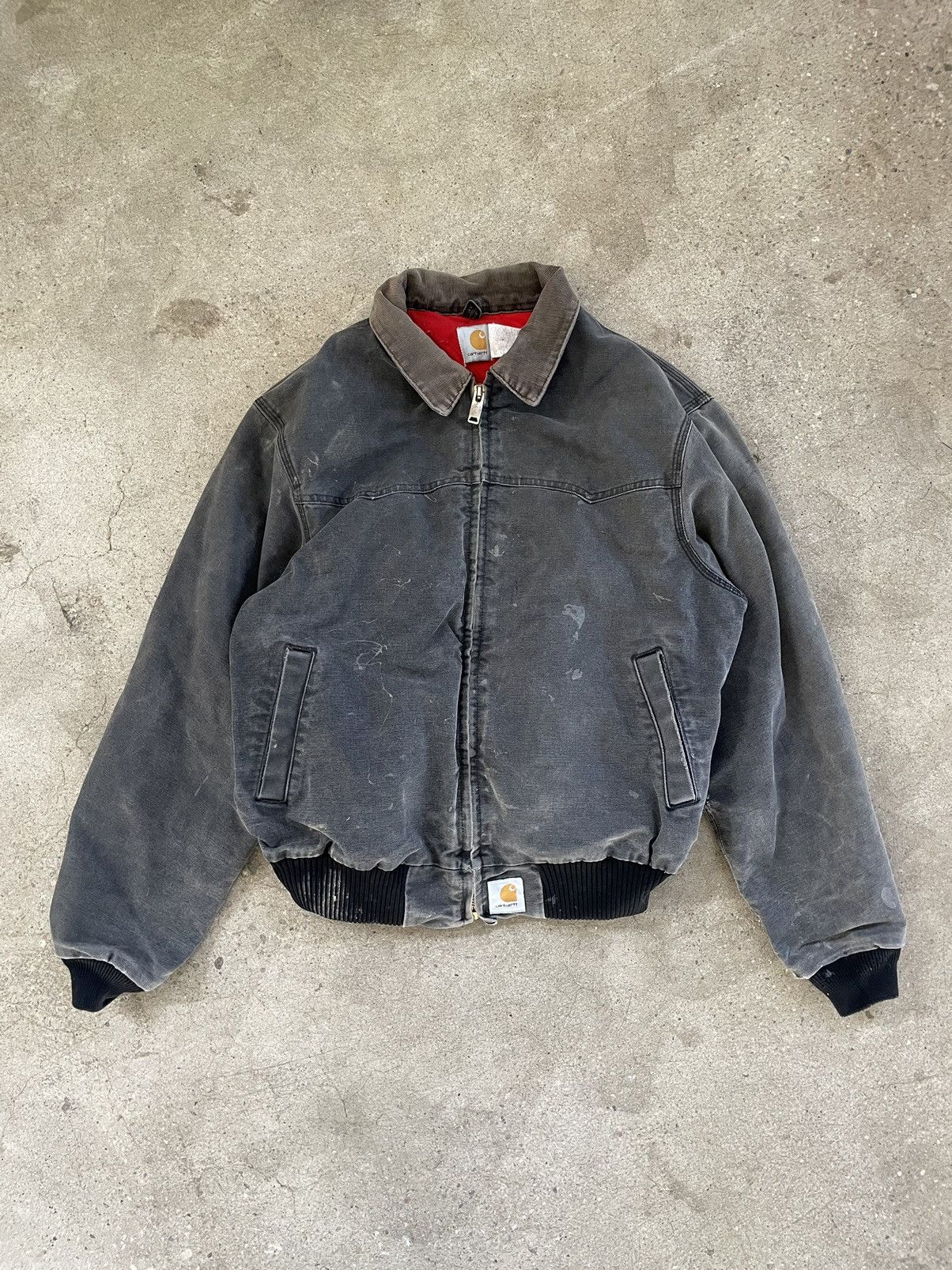 Pre-owned Carhartt Jacket In Grey