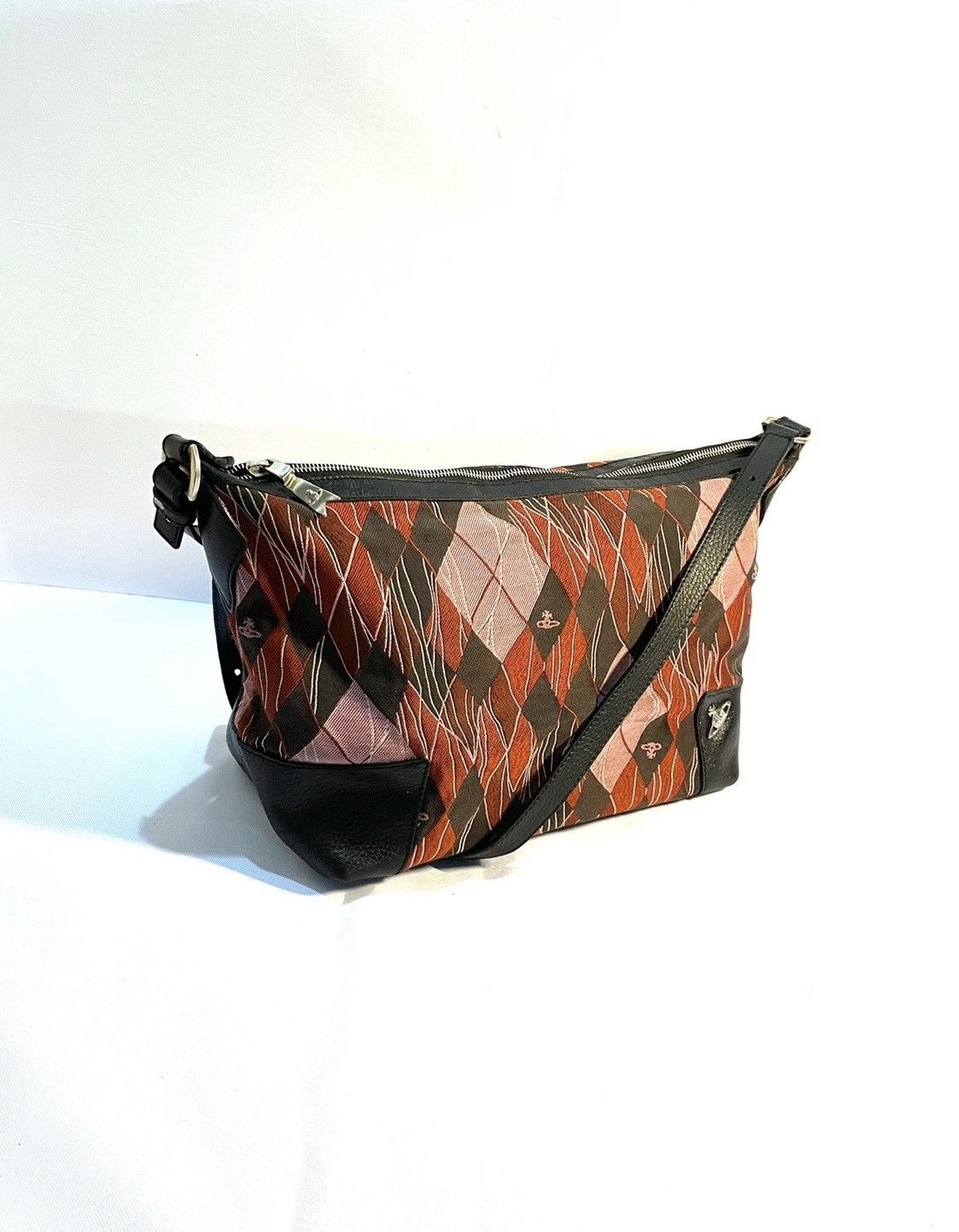 Vivienne Westwood Tartan Argyle Crossbody Bag -Large, Men's