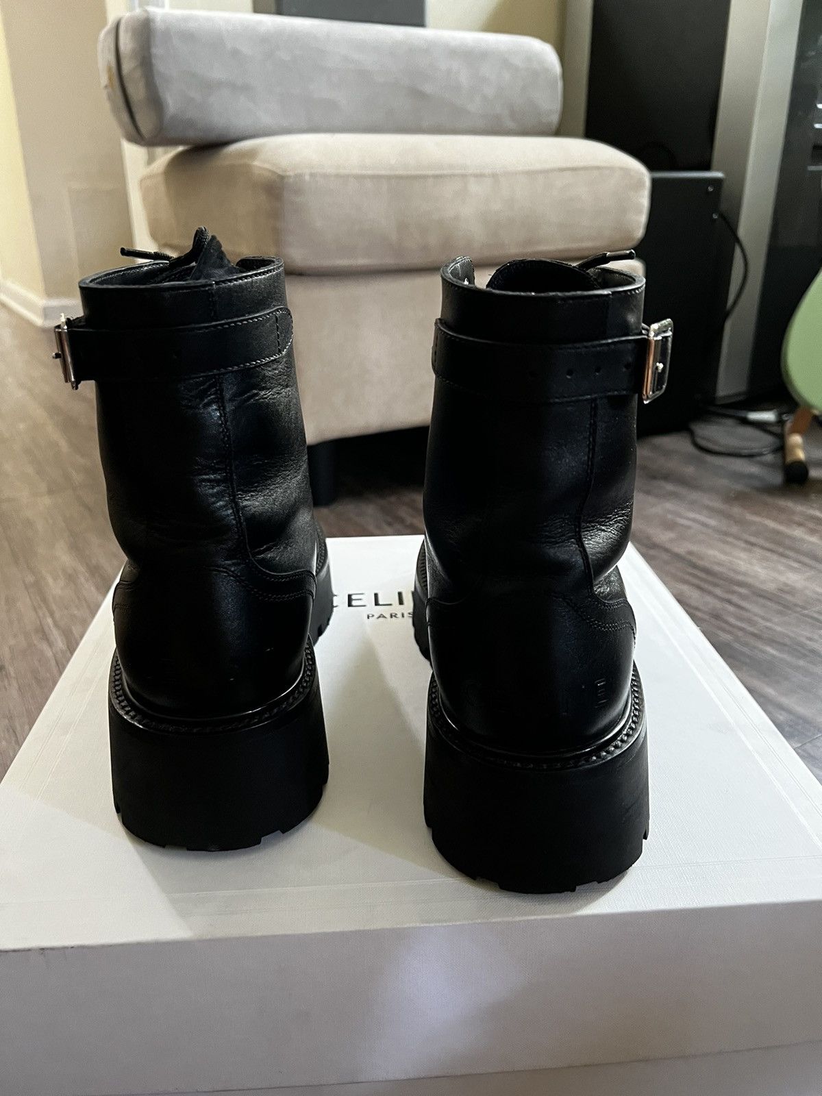 Celine Studded Logo Boots Size US 9.5 / EU 42-43 - 5 Thumbnail