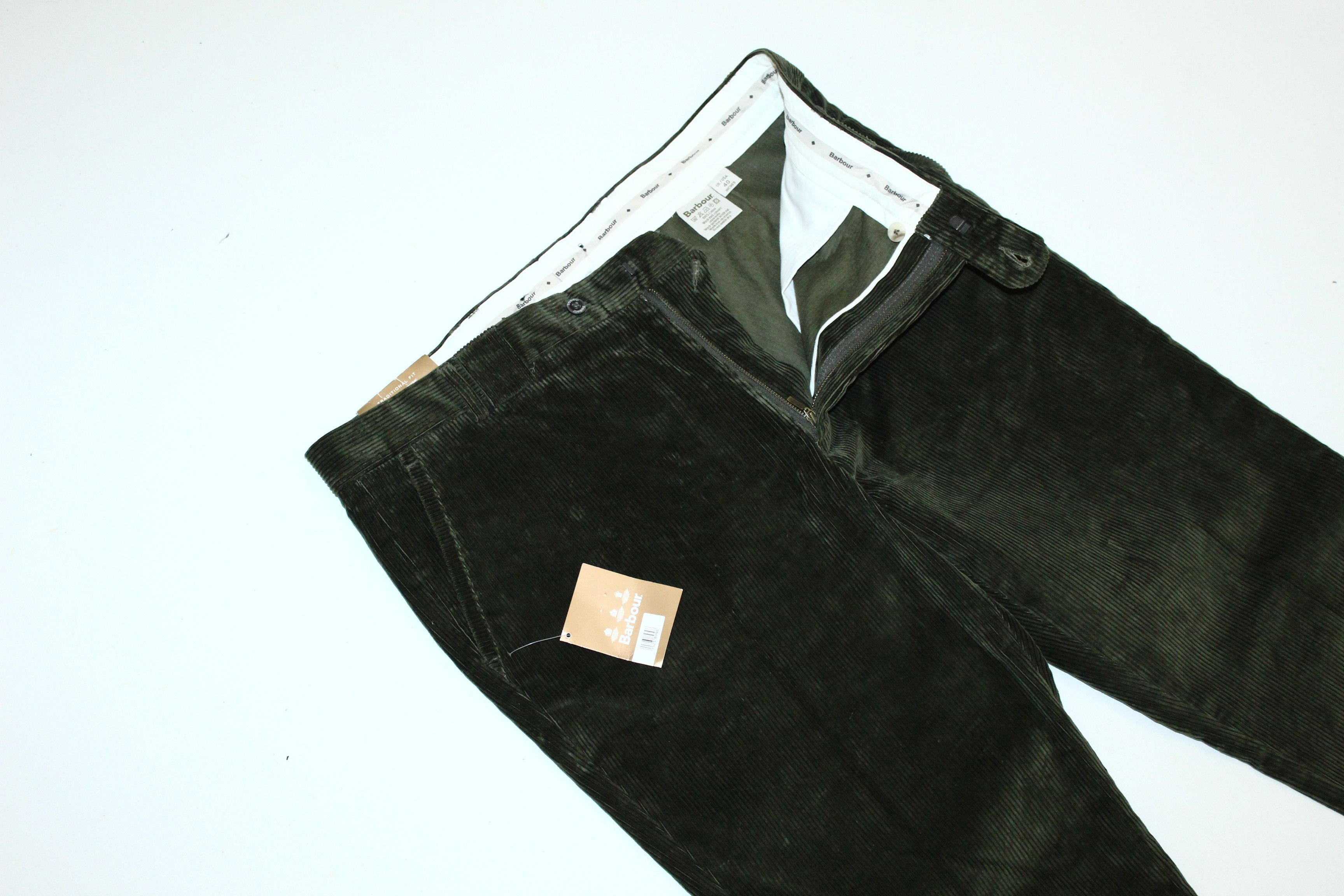Barbour Barbour Long Traditional Fit Cord New Olive Trousers Size US 40 / EU 56 - 3 Thumbnail