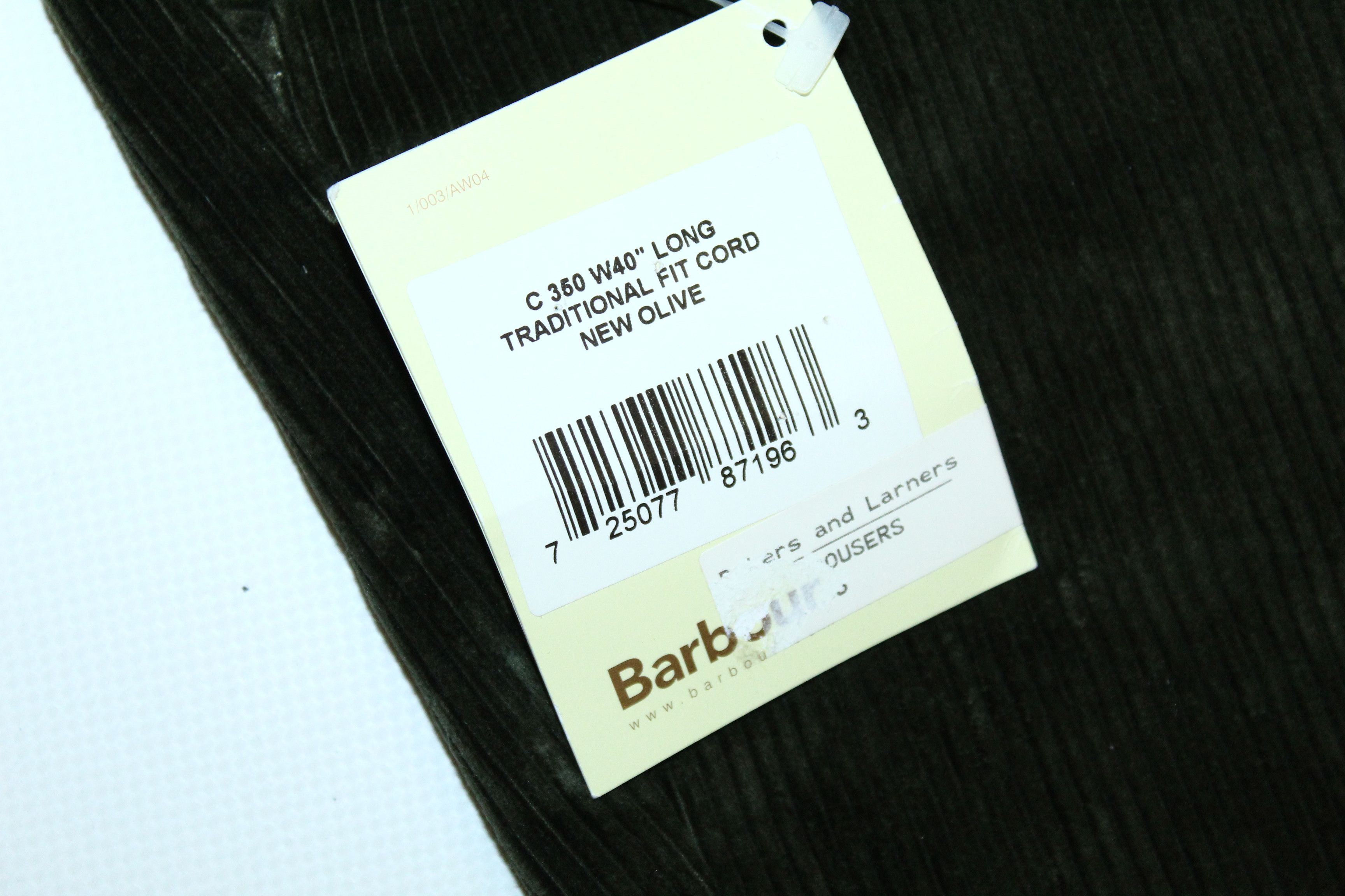 Barbour Barbour Long Traditional Fit Cord New Olive Trousers Size US 40 / EU 56 - 10 Thumbnail