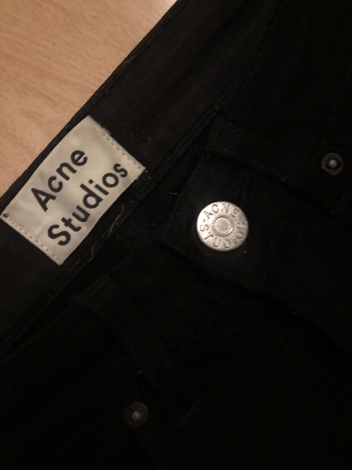 Acne Studios Women’s ACNE Pin Black Skinny Jeans - 24x32 Size 24" / US 00 / IT 34 - 3 Thumbnail