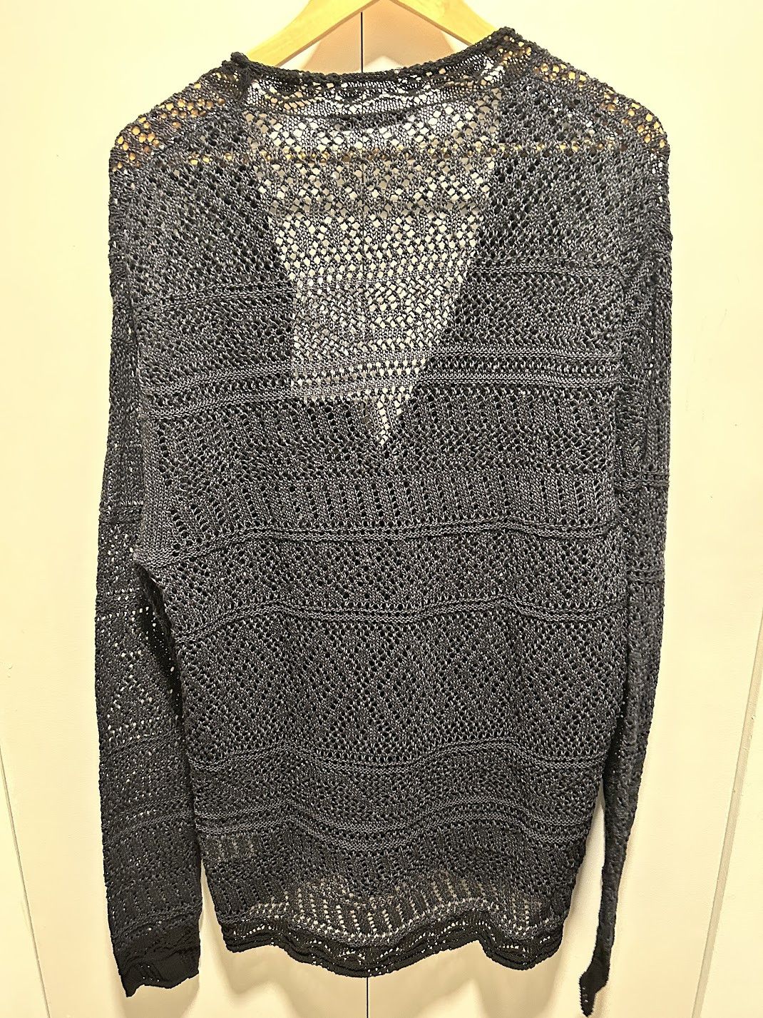 Acne Studios Acne Studios Crochet Cardigan Charcoal / Black Size US M / EU 48-50 / 2 - 6 Thumbnail