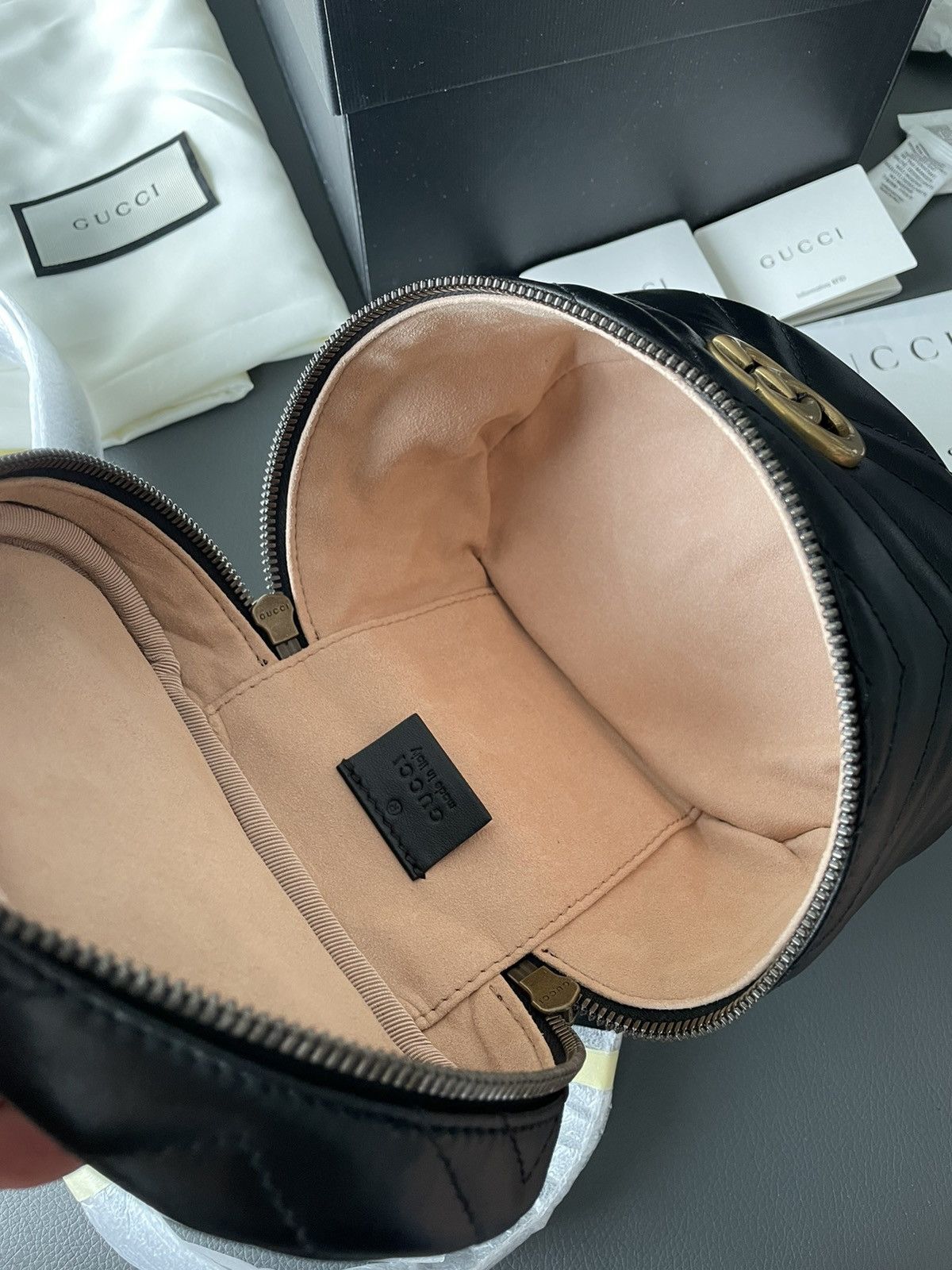 Gucci Rare Brand New Limited Edition Leather GG Marmont Backpack Size ONE SIZE - 15 Thumbnail